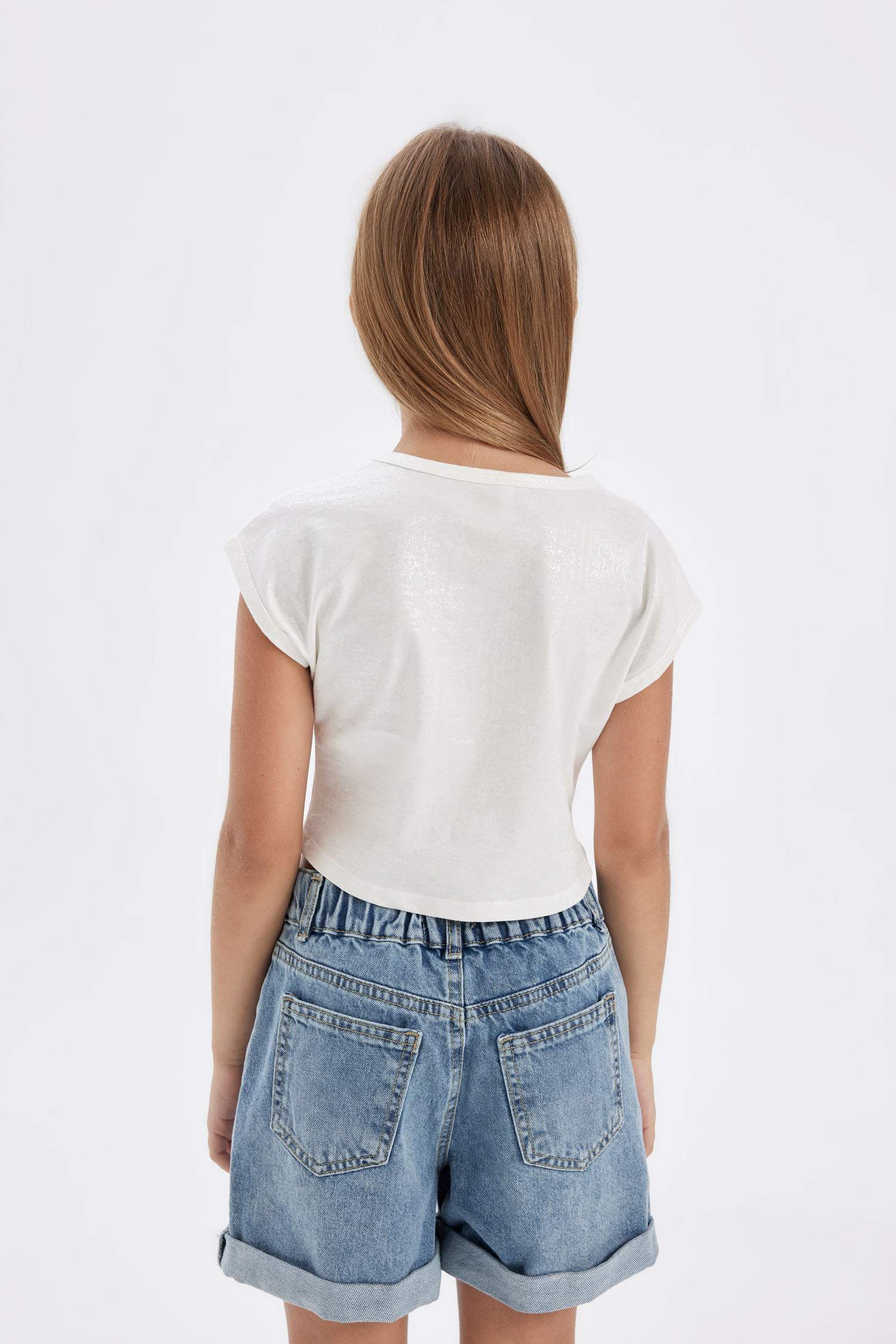 تيشيرت مخطط بناتي سليم فيت نص ردن