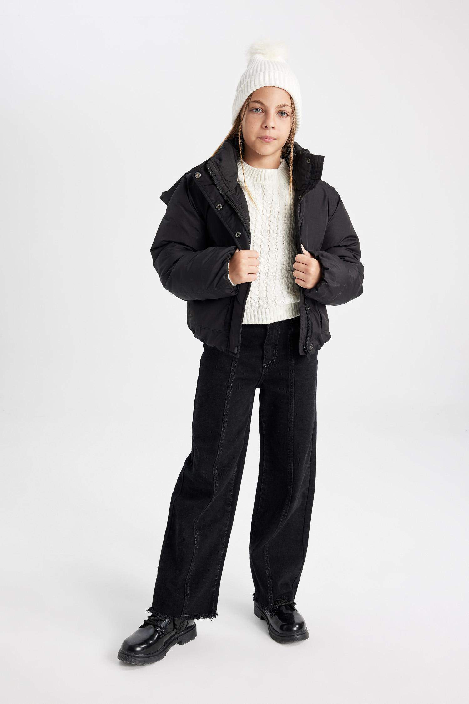 Куртка водоотталкивающая с капюшоном для девочек