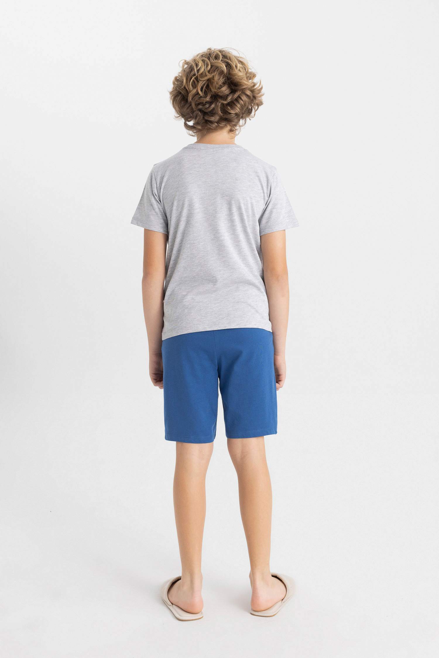 Erkek Çocuk Marvel Pijama Takımı Kısa Kollu Üst Şort