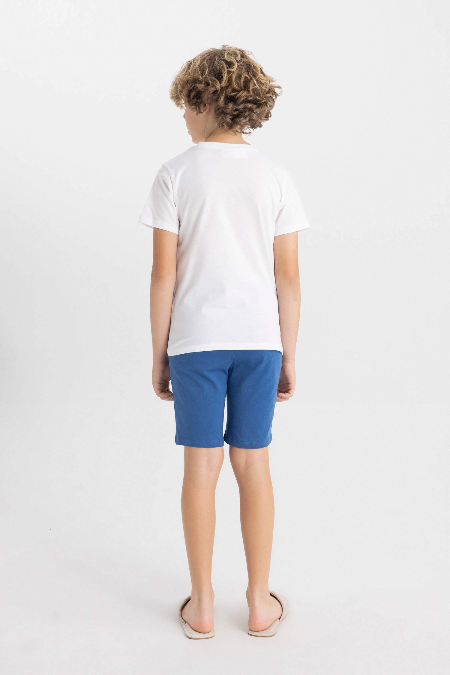 Erkek Çocuk Sonic the Hedgehog Kısa Kollu Şortlu Pijama Takımı