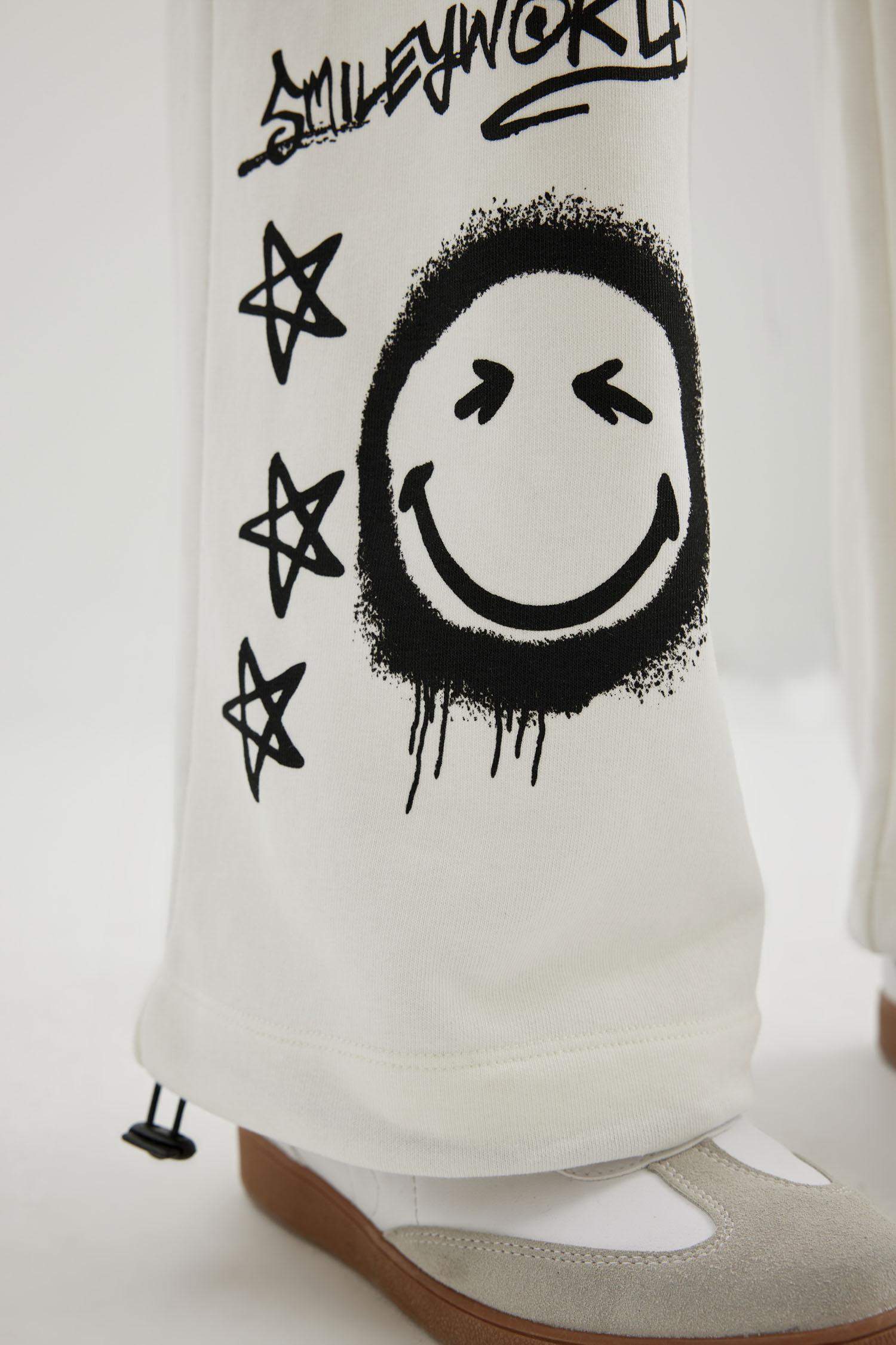 SmileyWorld Wide Leg Geniş Bol Paça Cepli Ayarlanabilir Lastikli