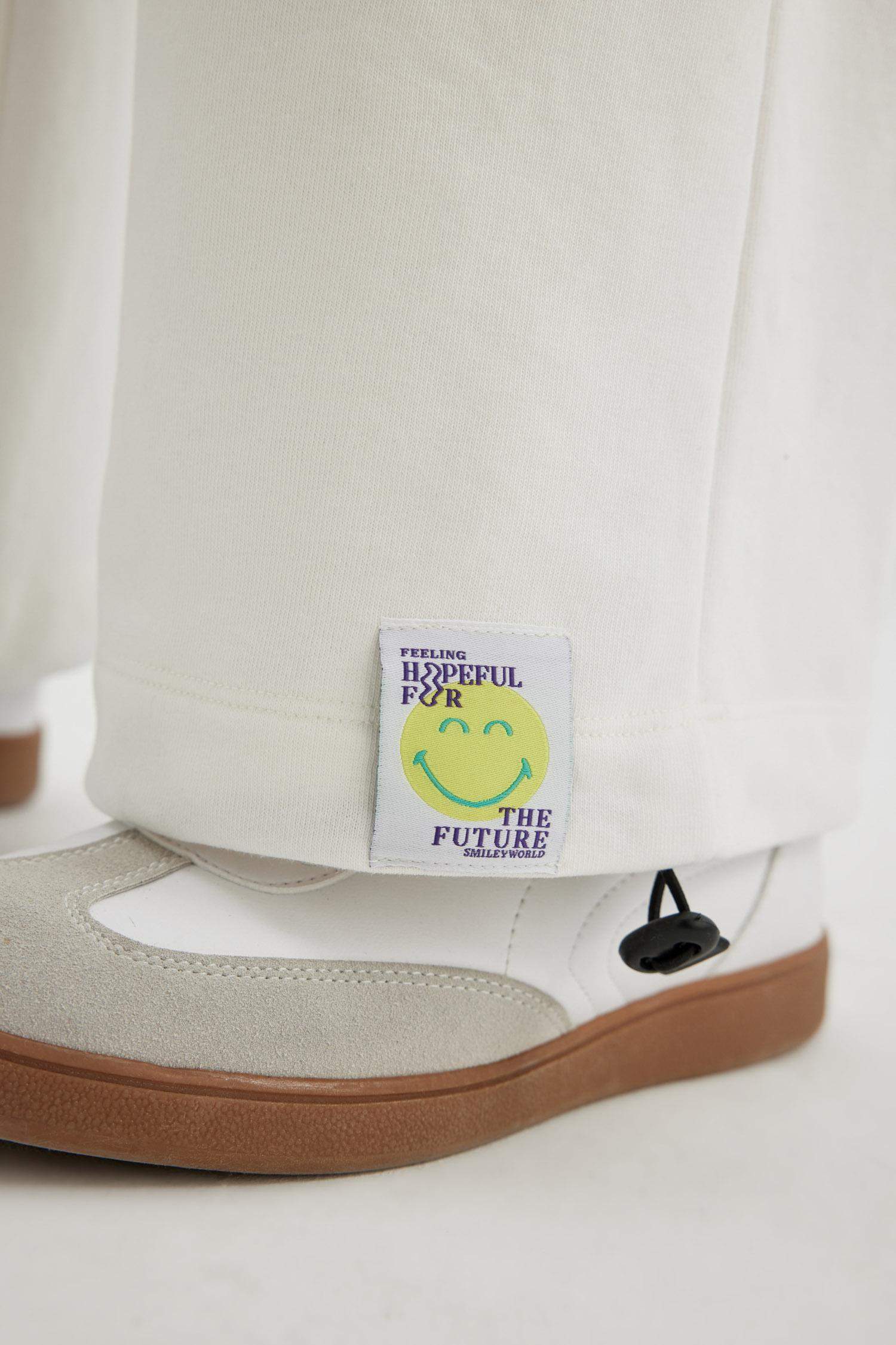 SmileyWorld Wide Leg Geniş Bol Paça Cepli Ayarlanabilir Lastikli