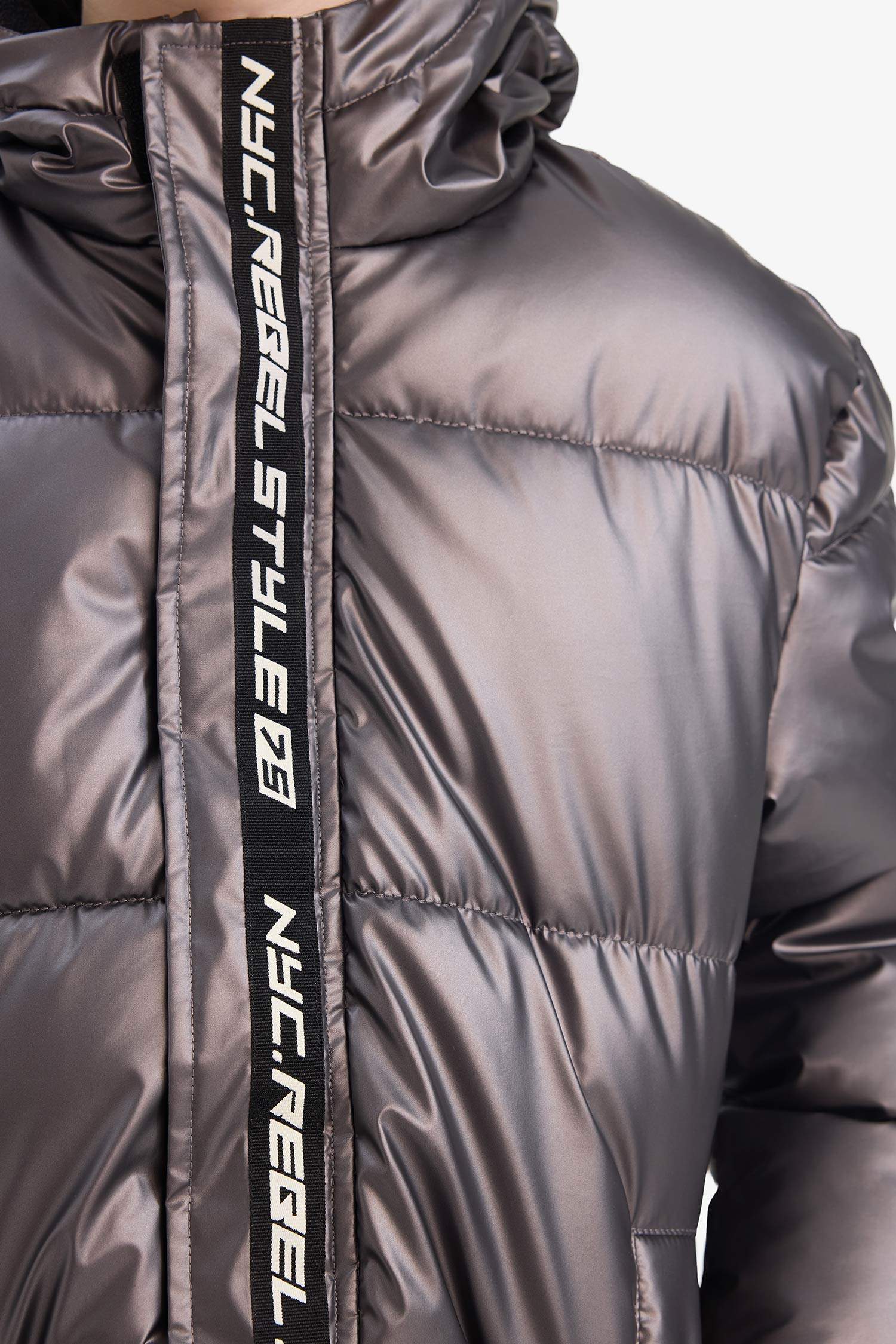 قمصلة نفخ أولادي طارد للماء بغطاء للرأس مبطن بالصوف