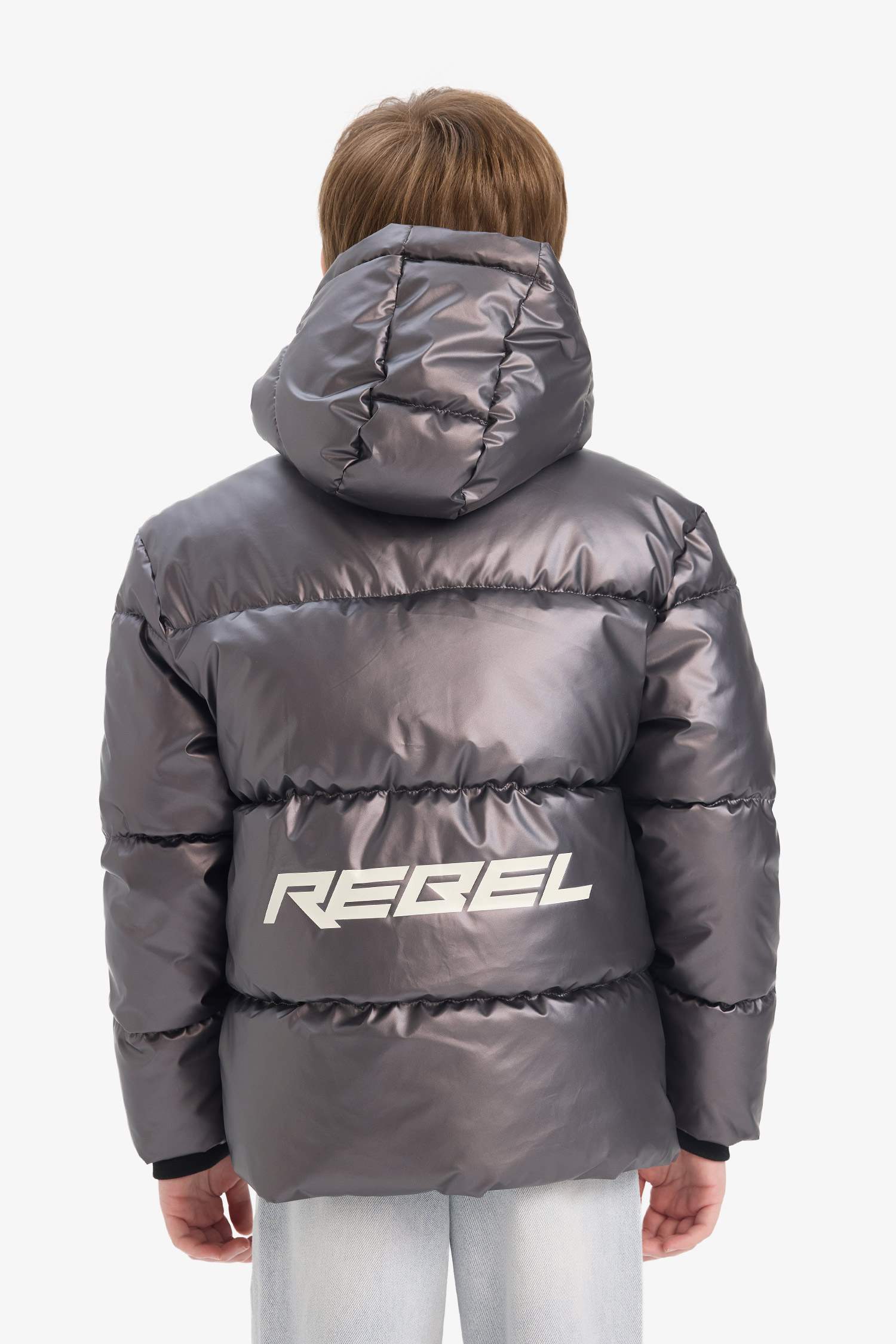 قمصلة نفخ أولادي طارد للماء بغطاء للرأس مبطن بالصوف