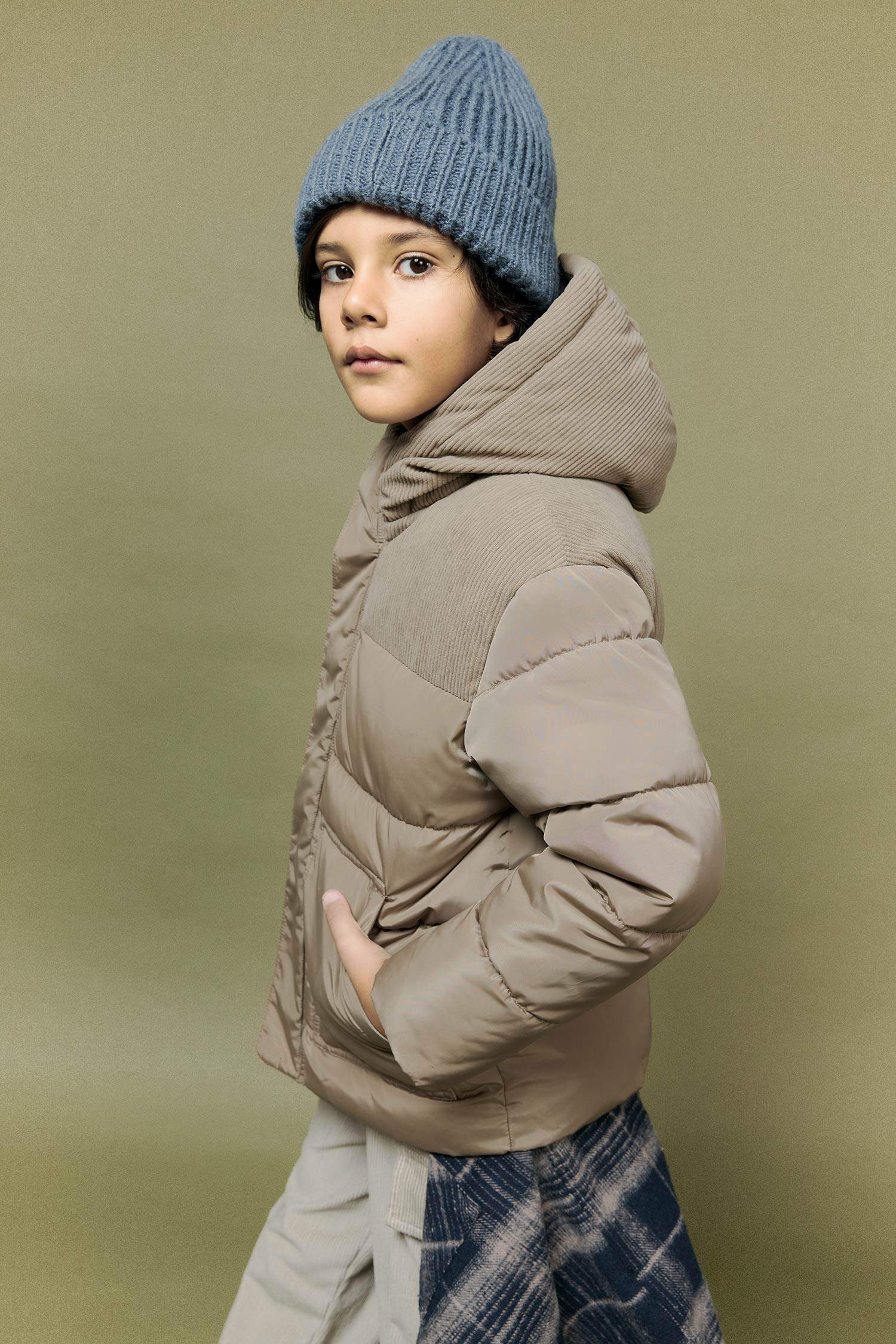 Boy Hooded Water Repellent Puffer Jacket