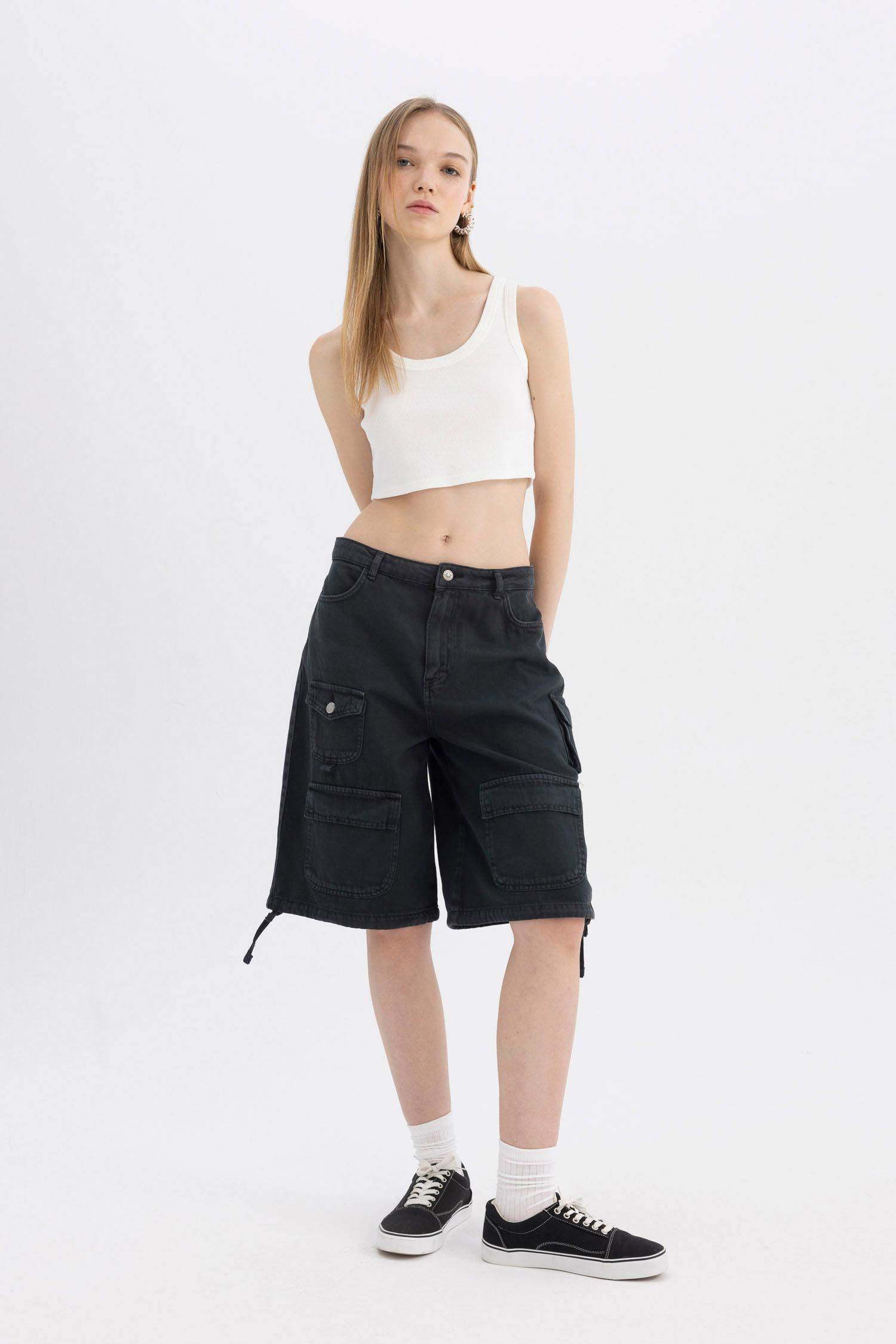 Ribbed Camisole Crop Top