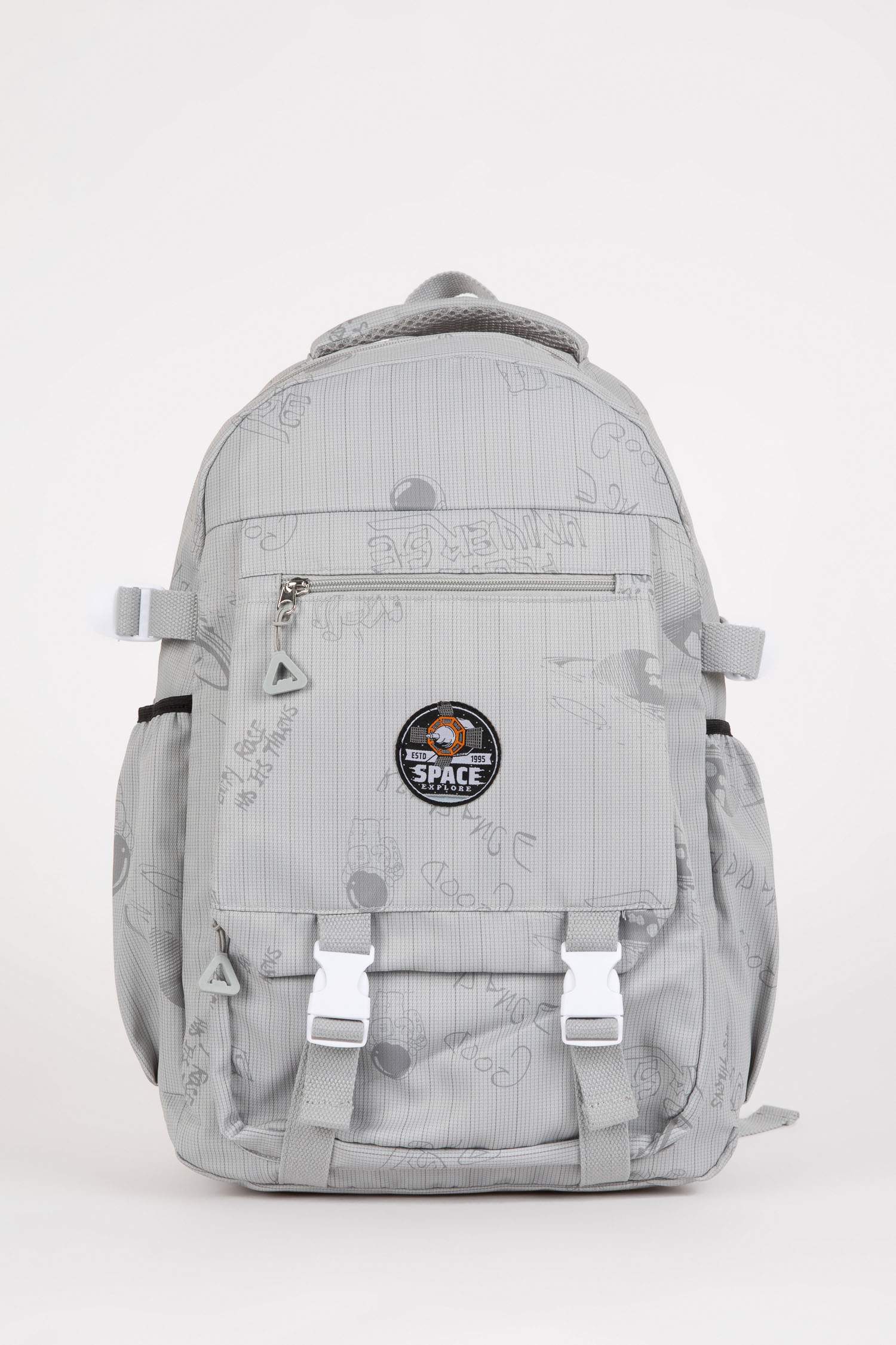 Unisex Patterned Oxford Backpack