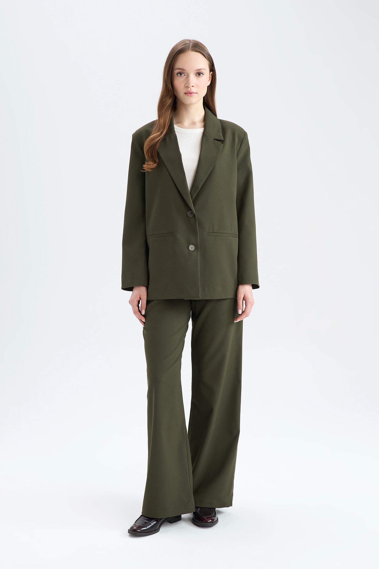 Wide Leg Geniş Paça Beli Lastikli Bağcıklı Basic Düz Palazzo Pantolon