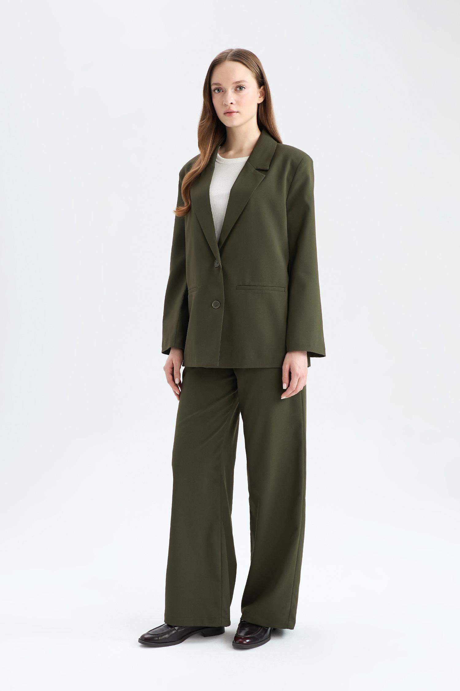 Wide Leg Geniş Paça Beli Lastikli Bağcıklı Basic Düz Palazzo Pantolon