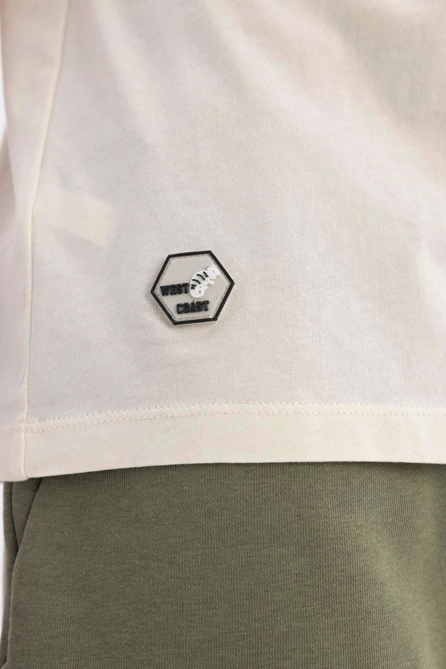 Regular Fit Crew Neck Back Printed T-Shirt