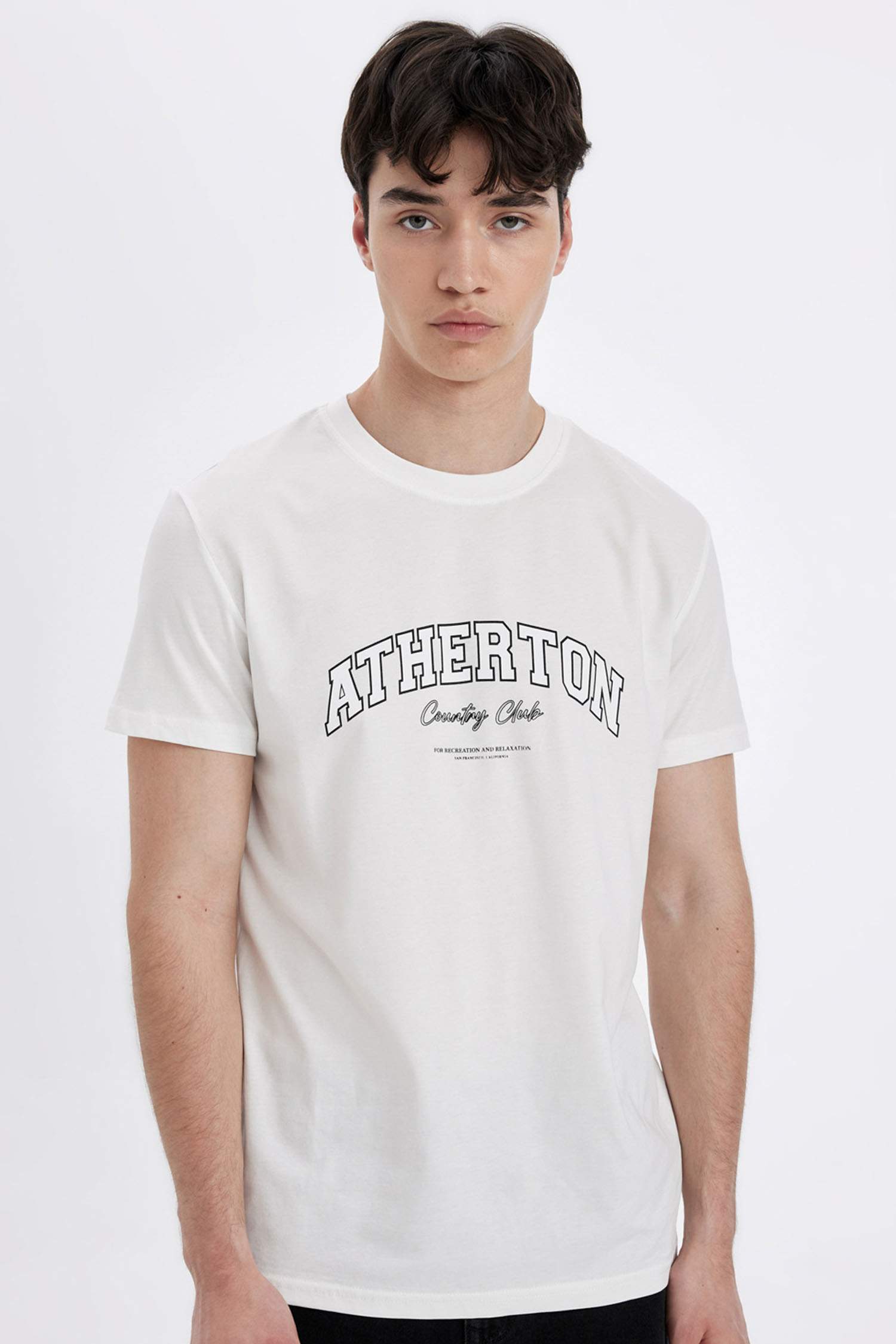 Slim Fit Crew Neck Printed T-Shirt