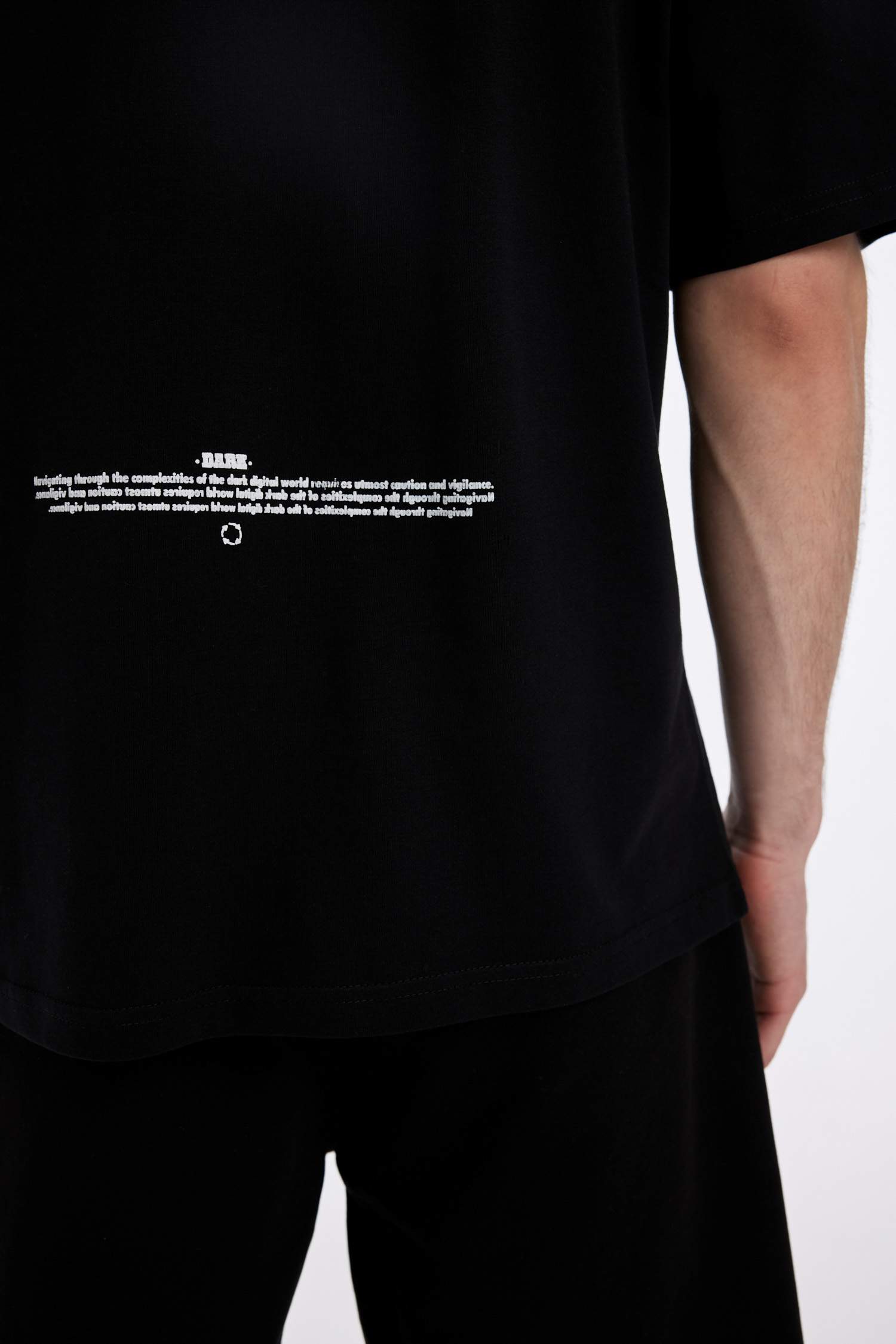 Comfort Regular Fit Crew Neck Back Printed T-Shirt