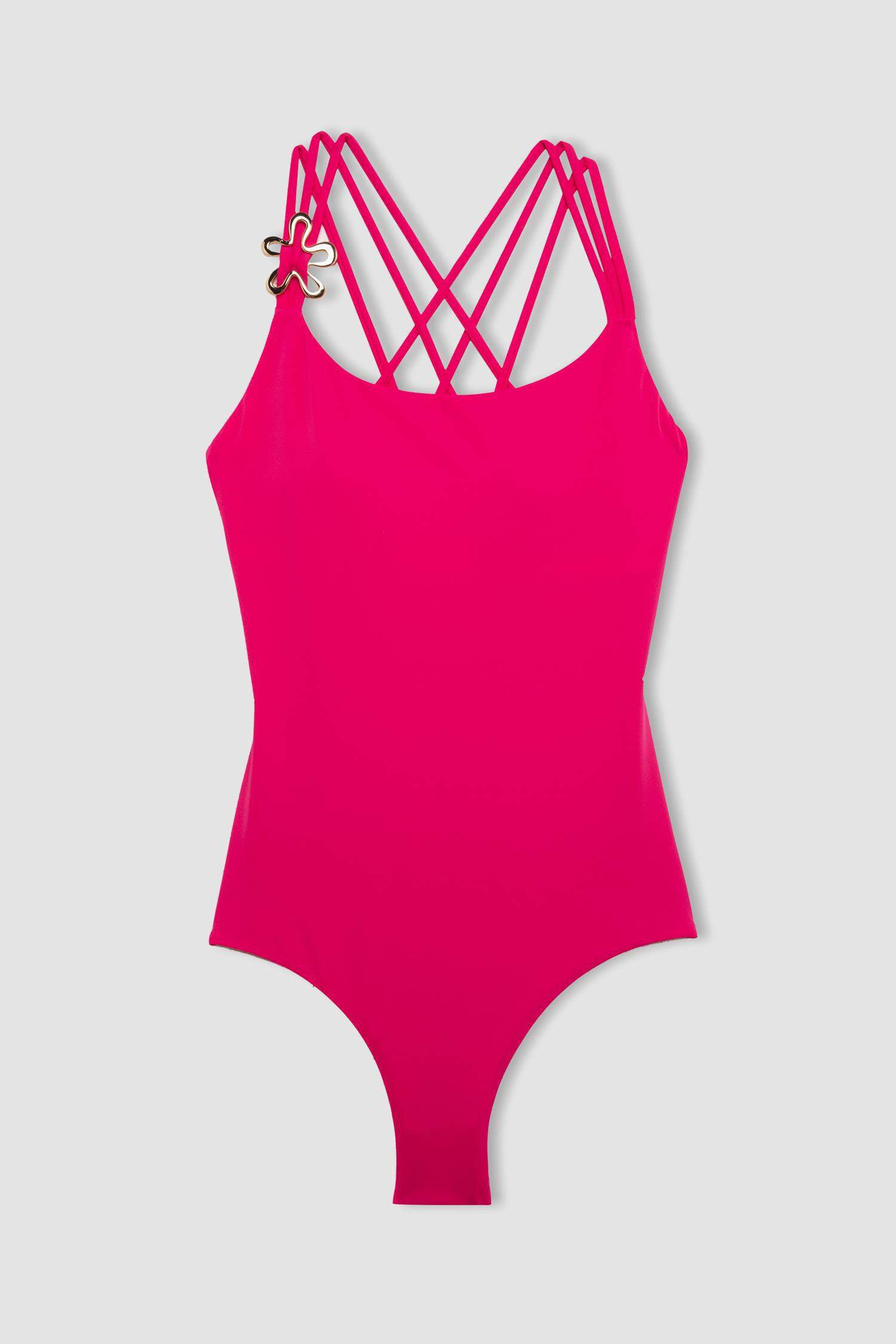 Ayje x DeFacto İnce Askılı Tokalı Mayo