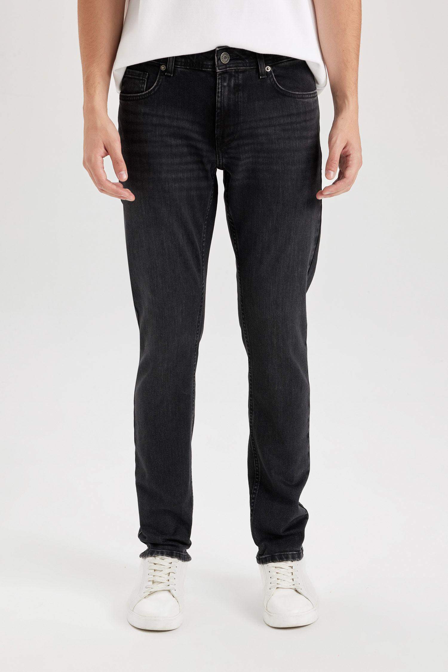 Pedro Slim Fit Dar Kalıp Normal Bel Dar Paça Jean Pantolon