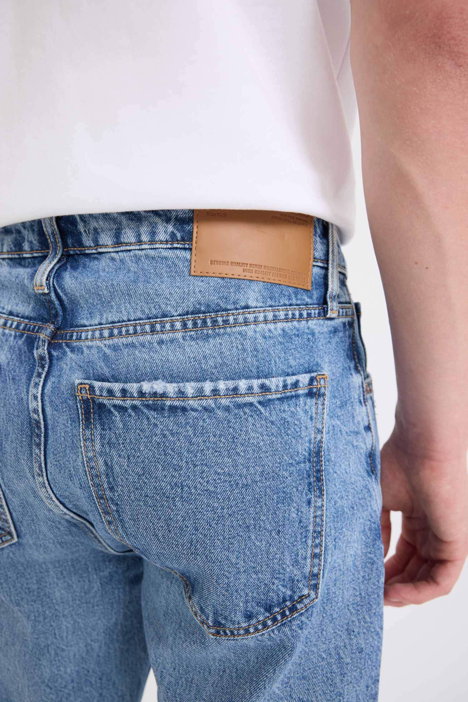 %100 Pamuk 90's Slim Fit Dar Kalıp Yüksek Bel Dar Paça Jean Pantolon