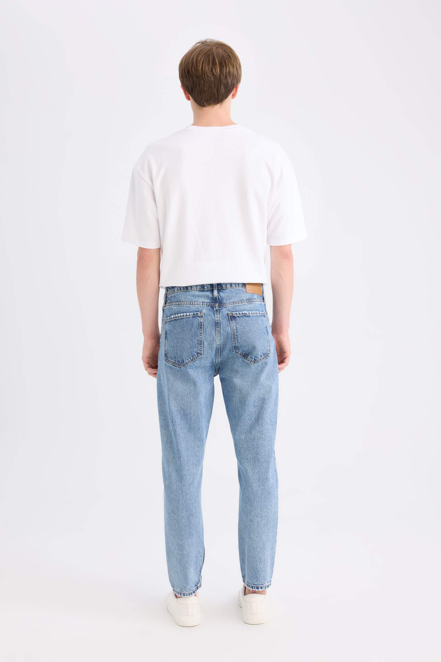 %100 Pamuk 90's Slim Fit Dar Kalıp Yüksek Bel Dar Paça Jean Pantolon