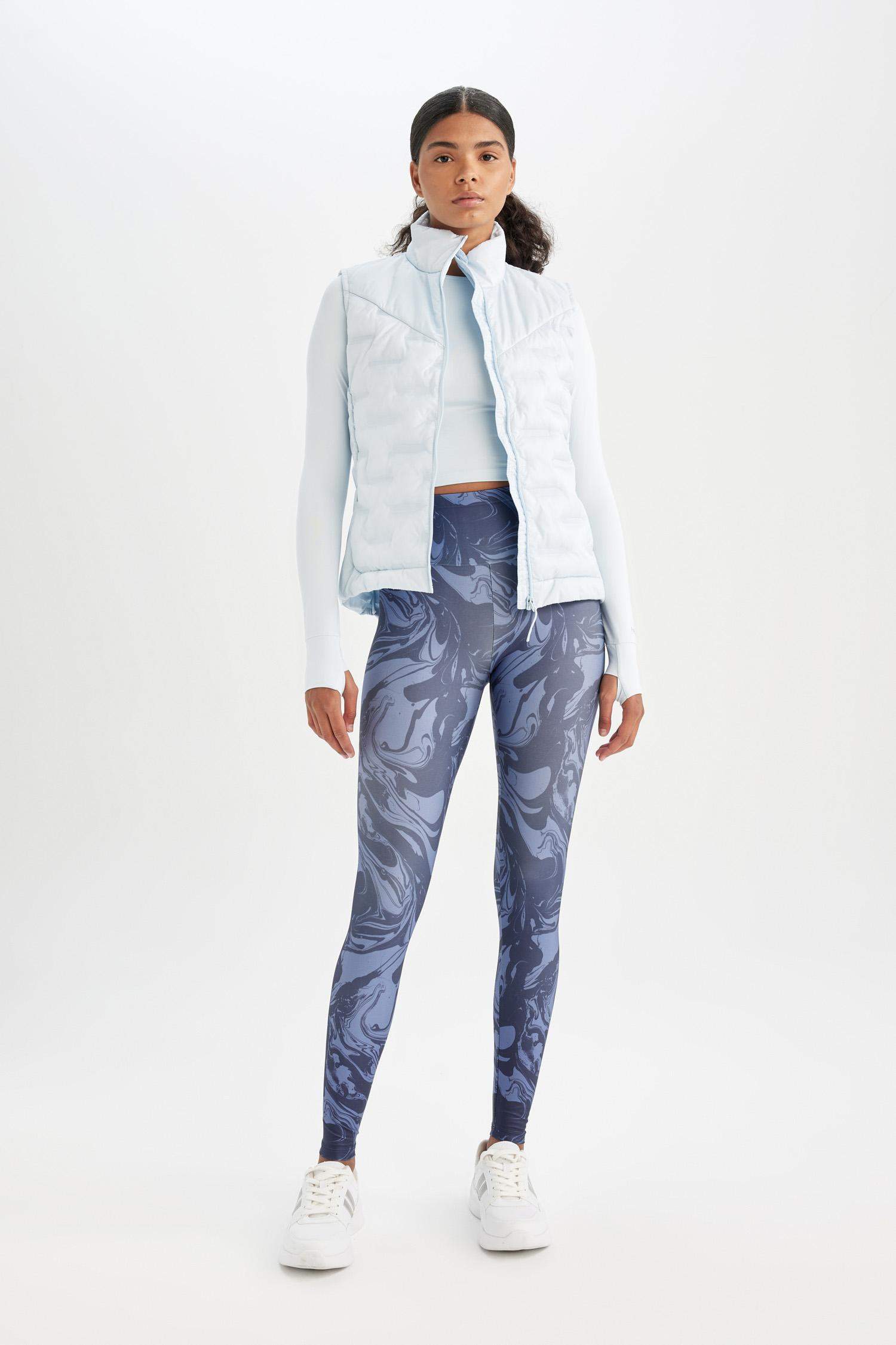 Su İtici Kapitone Astarlı Fermuarlı Cepli Sporcu Yelek