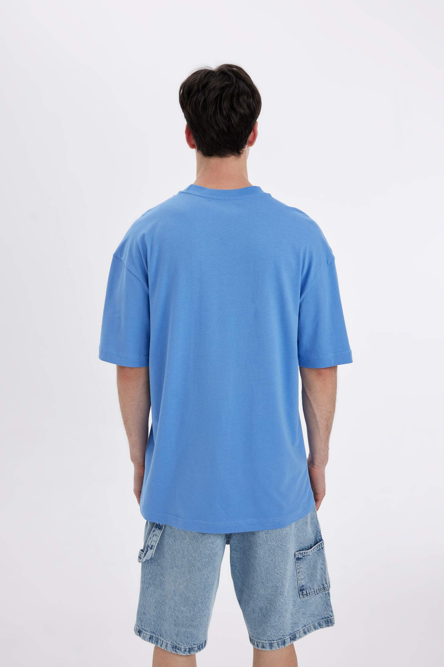 Comfort Regular Relaxed Fit Crew Neck Printed T-Shirt