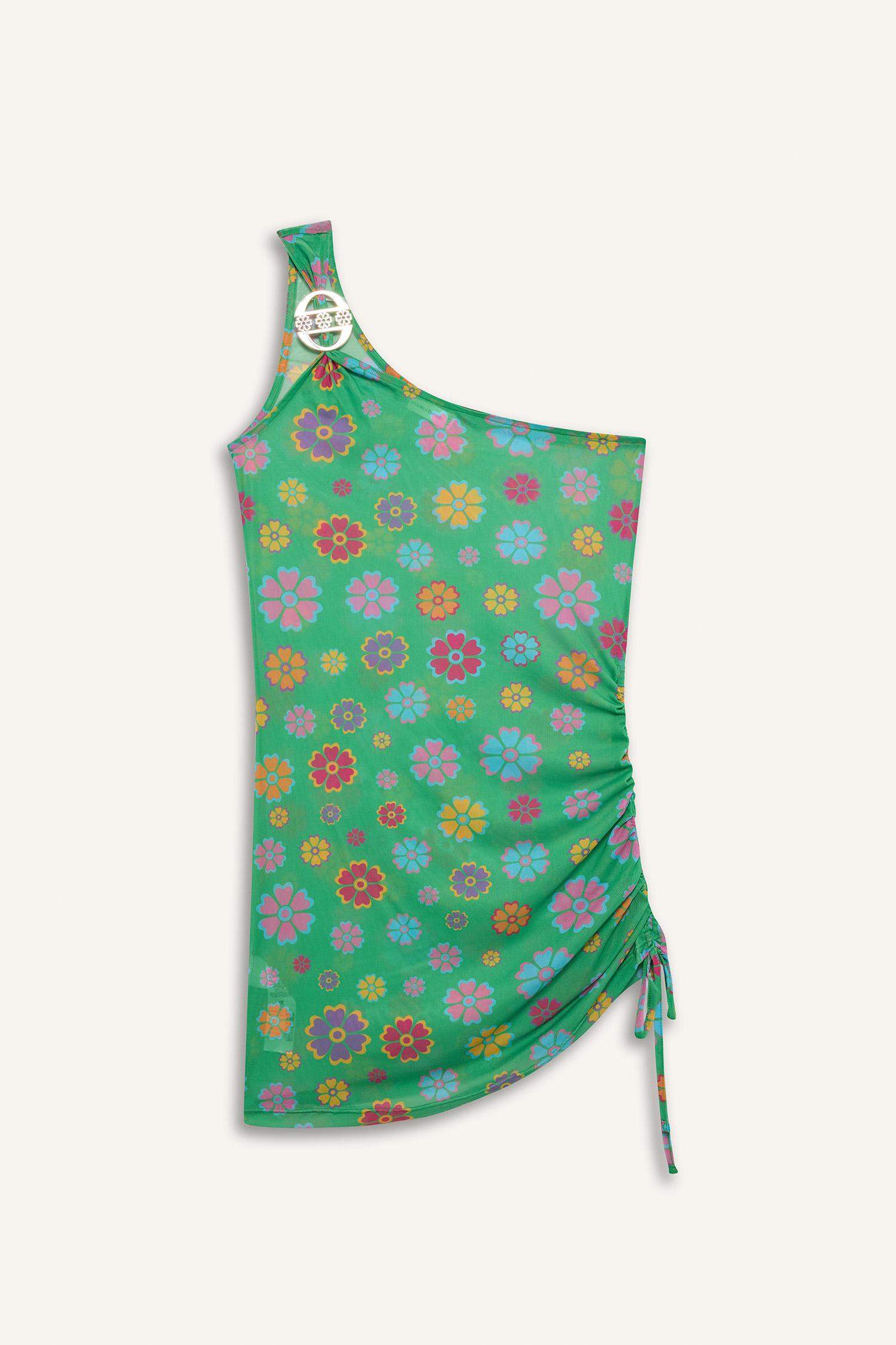 Regular Fit Floral Tulle Beachwear