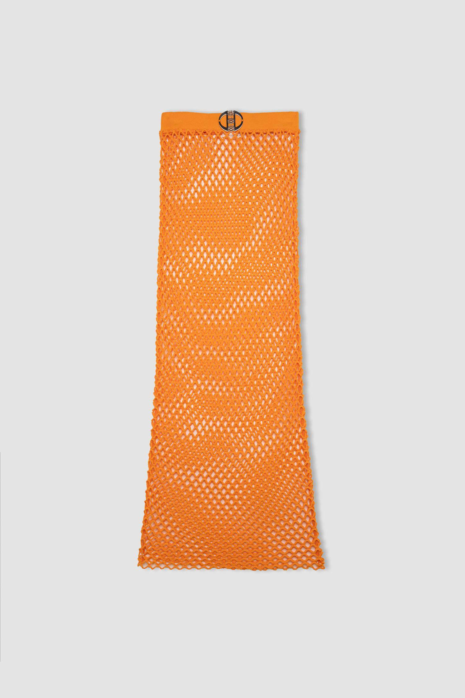 تنورة بحر طويل شبكي قصة عادية من Declara x DeFacto