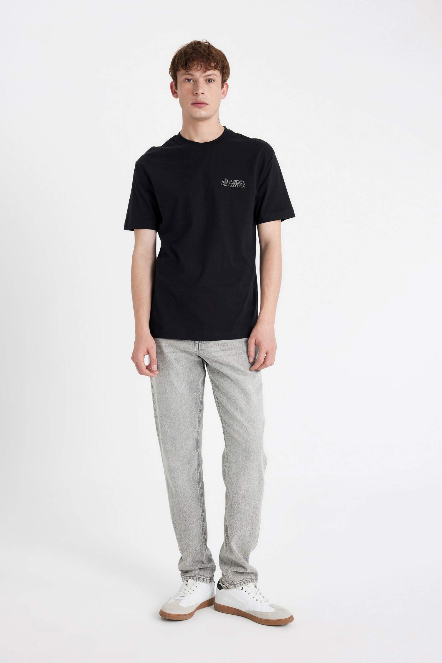 T-Shirt coupe régulière imprimé Star Wars à Manches Courtes Col Rond