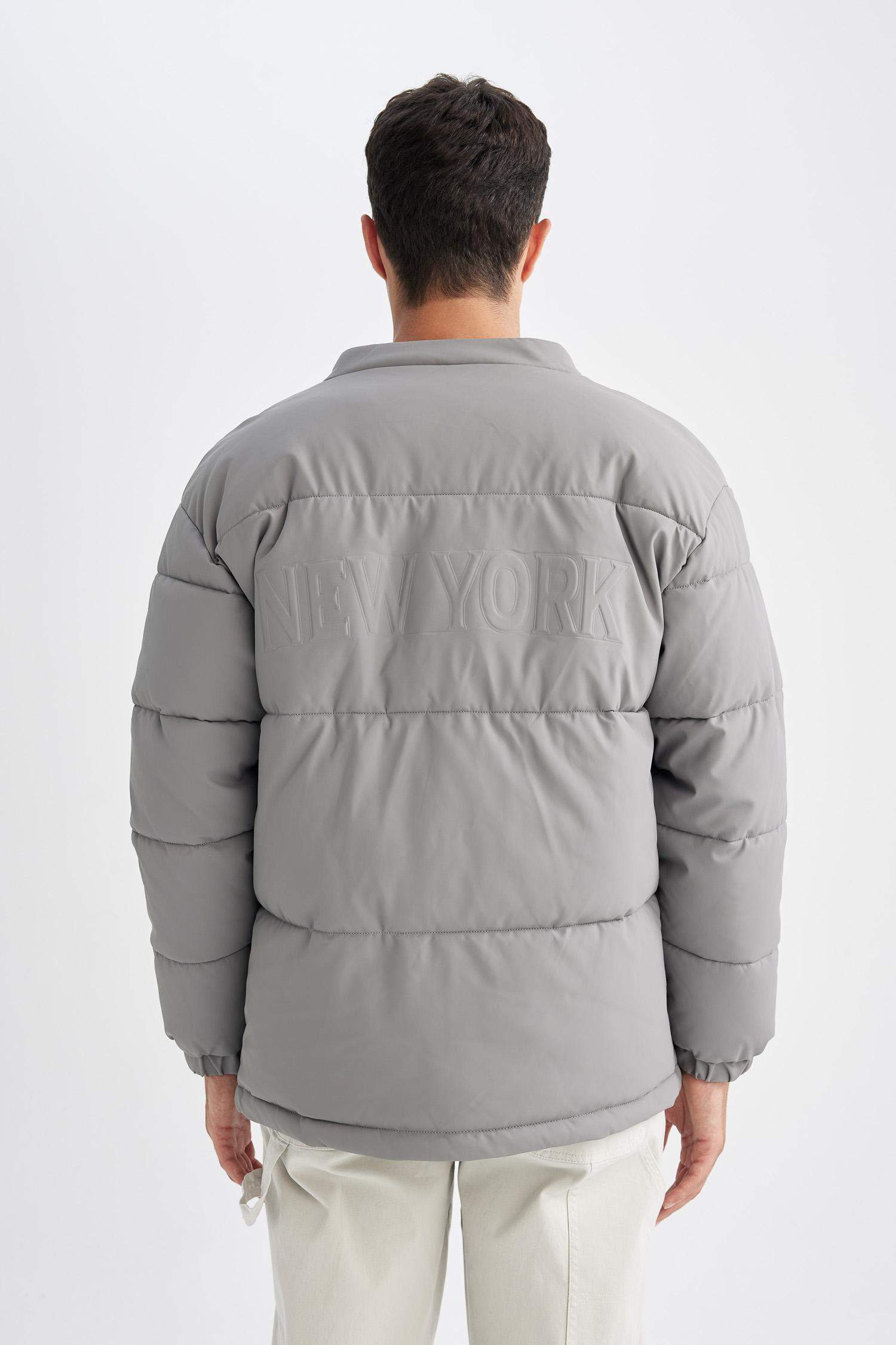 Şişme Mont Kapüşonlu Fermuarlı Cepli