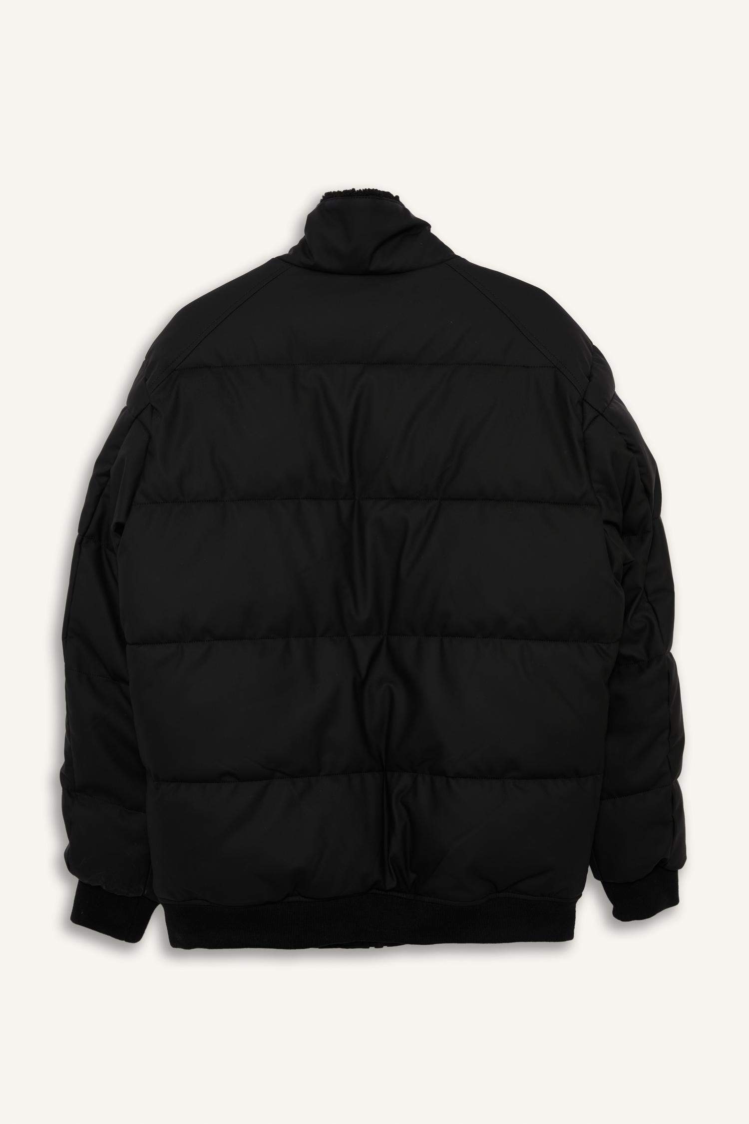 Regular Fit Lined Faux Leather Jacket