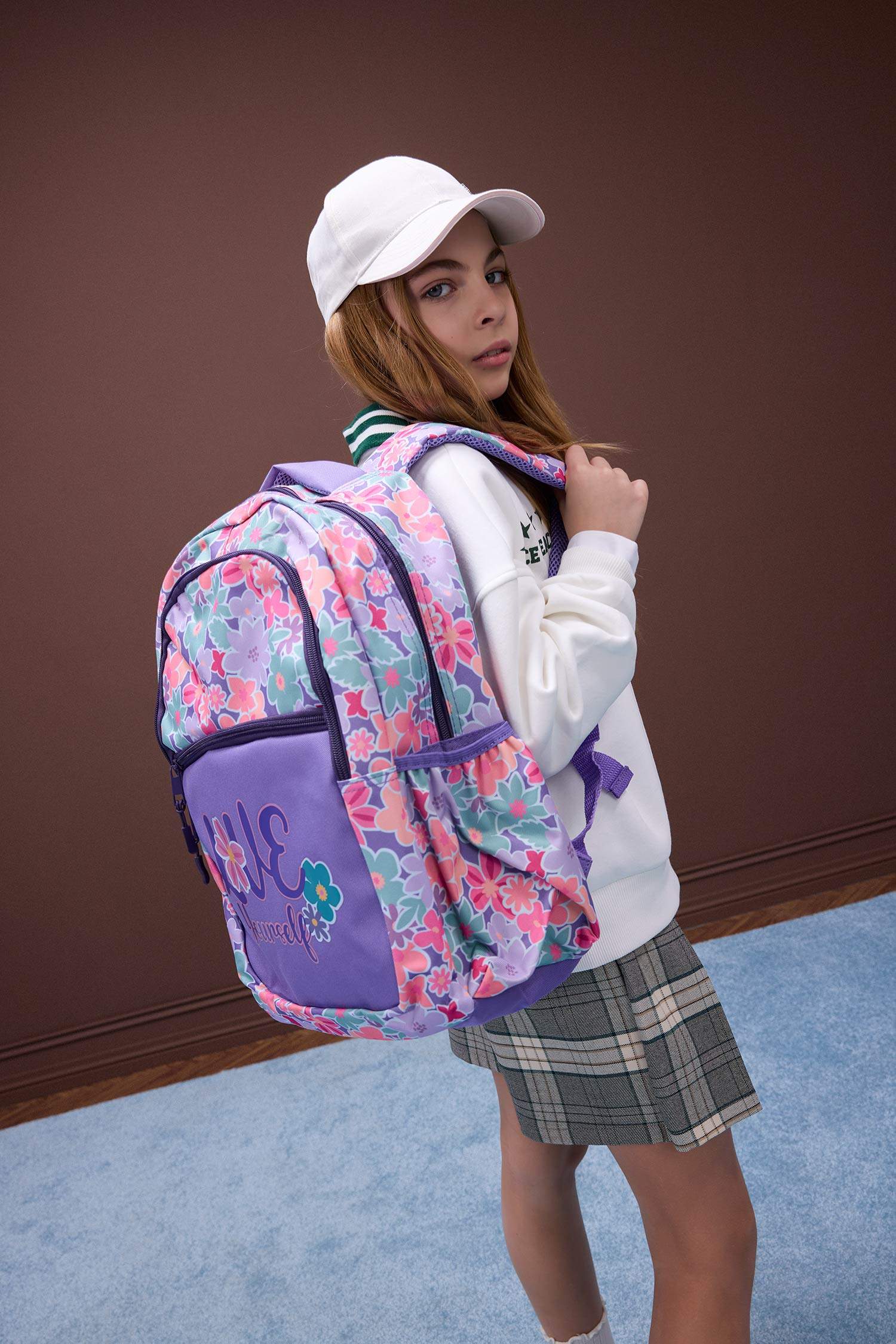 Kız Çocuk Baskılı Okul Sırt Çantası