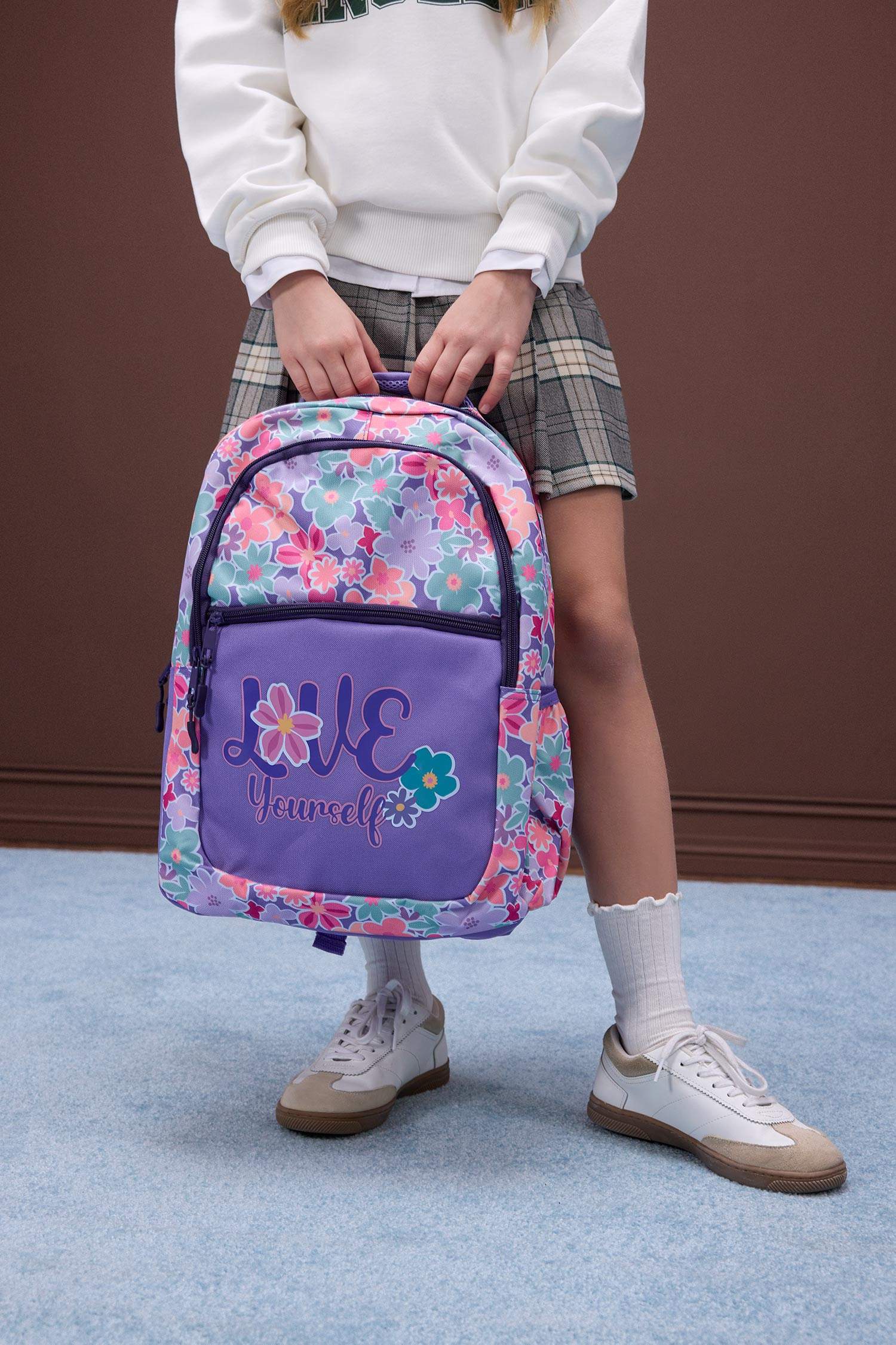 Kız Çocuk Baskılı Okul Sırt Çantası