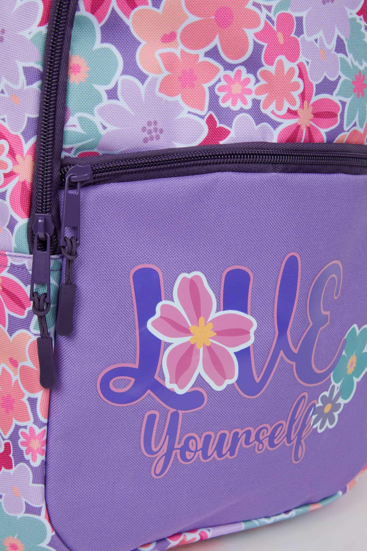 Kız Çocuk Baskılı Okul Sırt Çantası