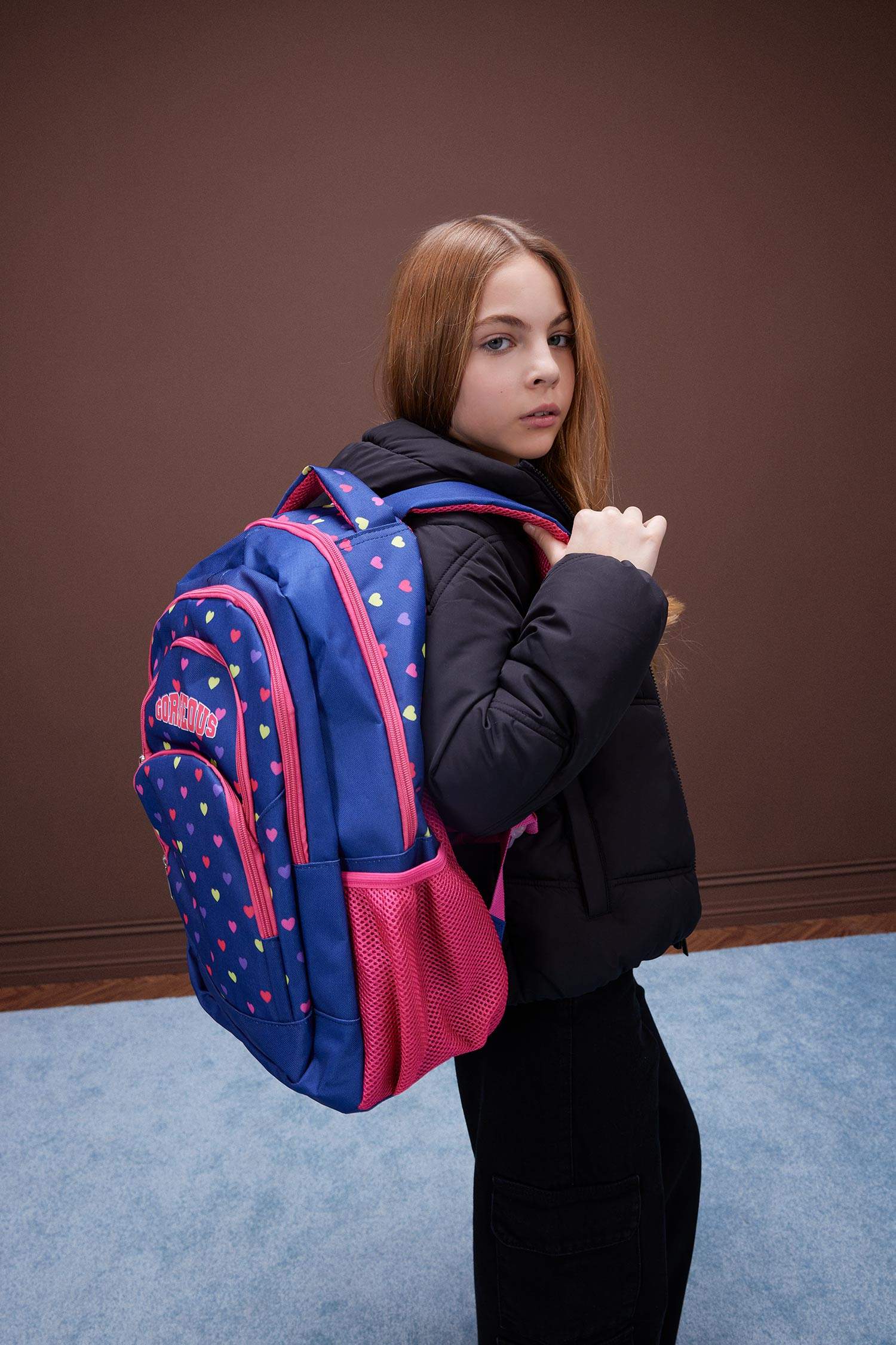 Kız Çocuk Baskılı Okul Sırt Çantası