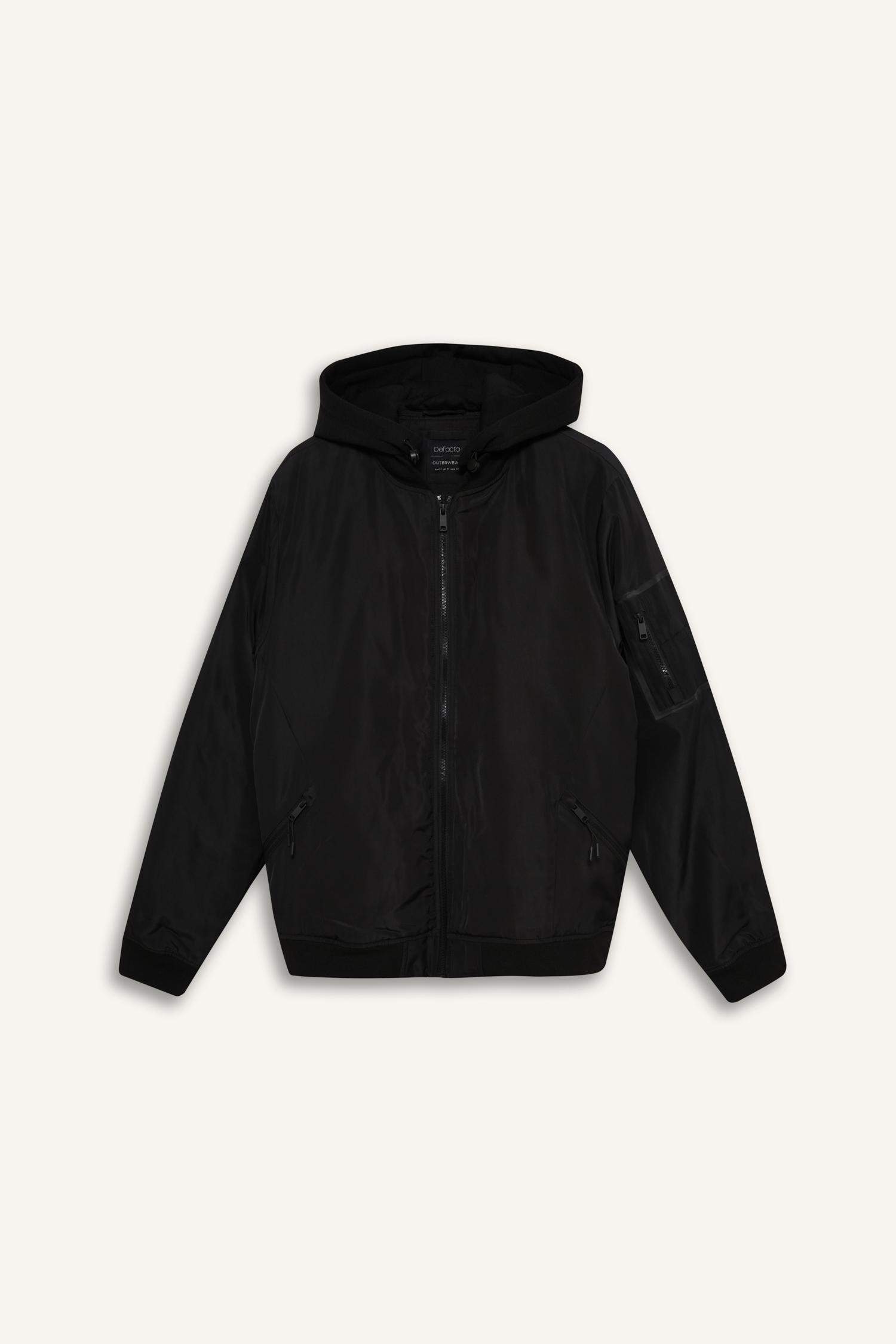 جاكيت بومبر وتر بروف جلد صناعي سليم فيت بجيب من الداخل