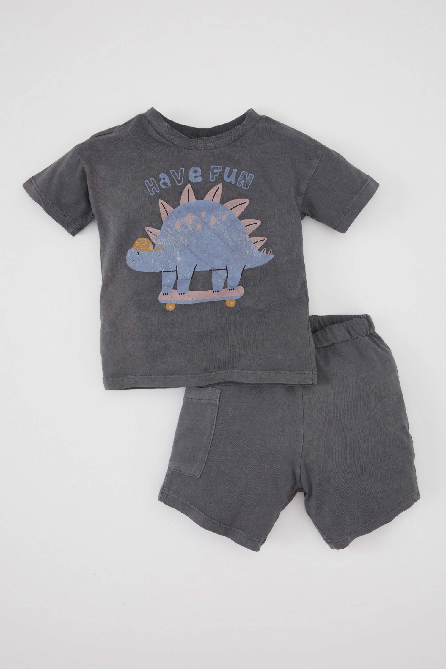 Baby Boy Dinosaur Printed T-Shirt Shorts Cotton 2 Piece Set