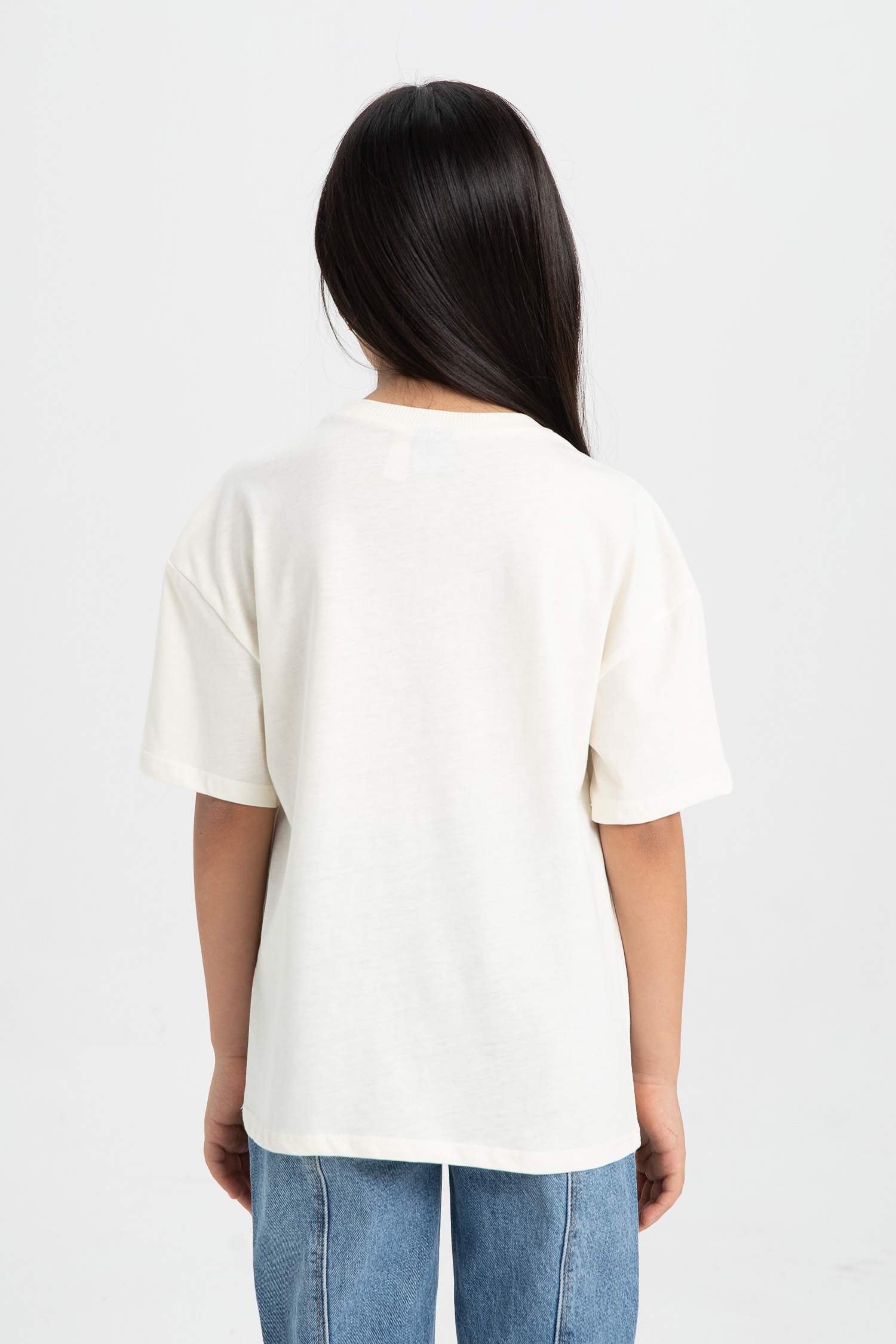 تيشيرت نص ردن بناتي قصة مريحة من فروزن