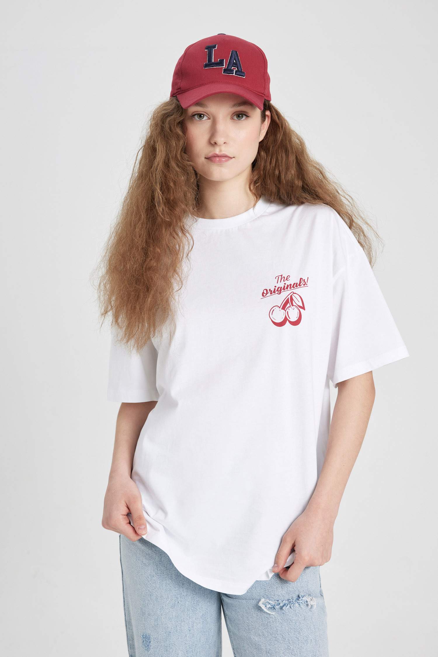 Oversize Fit Crew Neck Short Sleeve T-Shirt