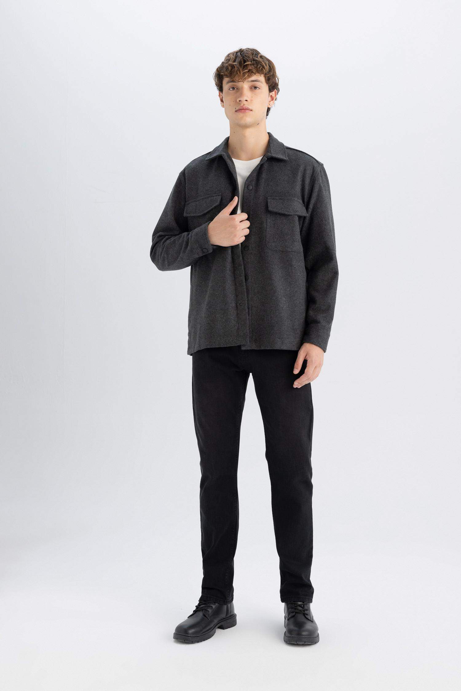 قميص ردن طويل قصة مريحة