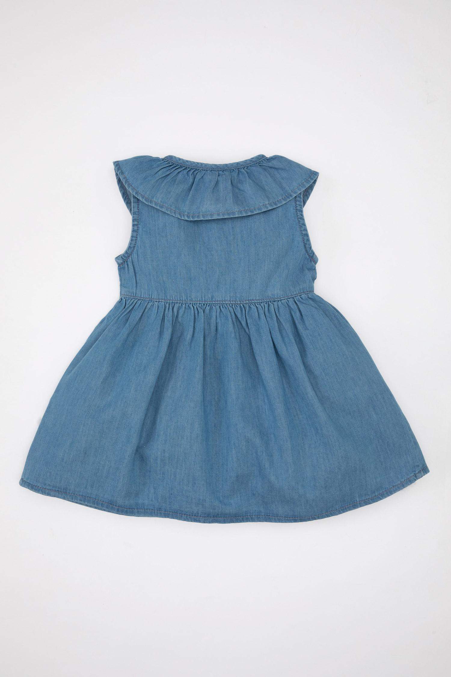 Baby Girl Sleeveless Denim Dress