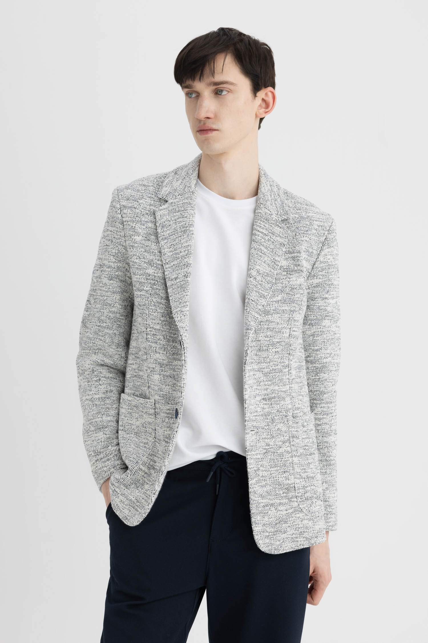 Modern Fit Half Lining Blazer Jacket