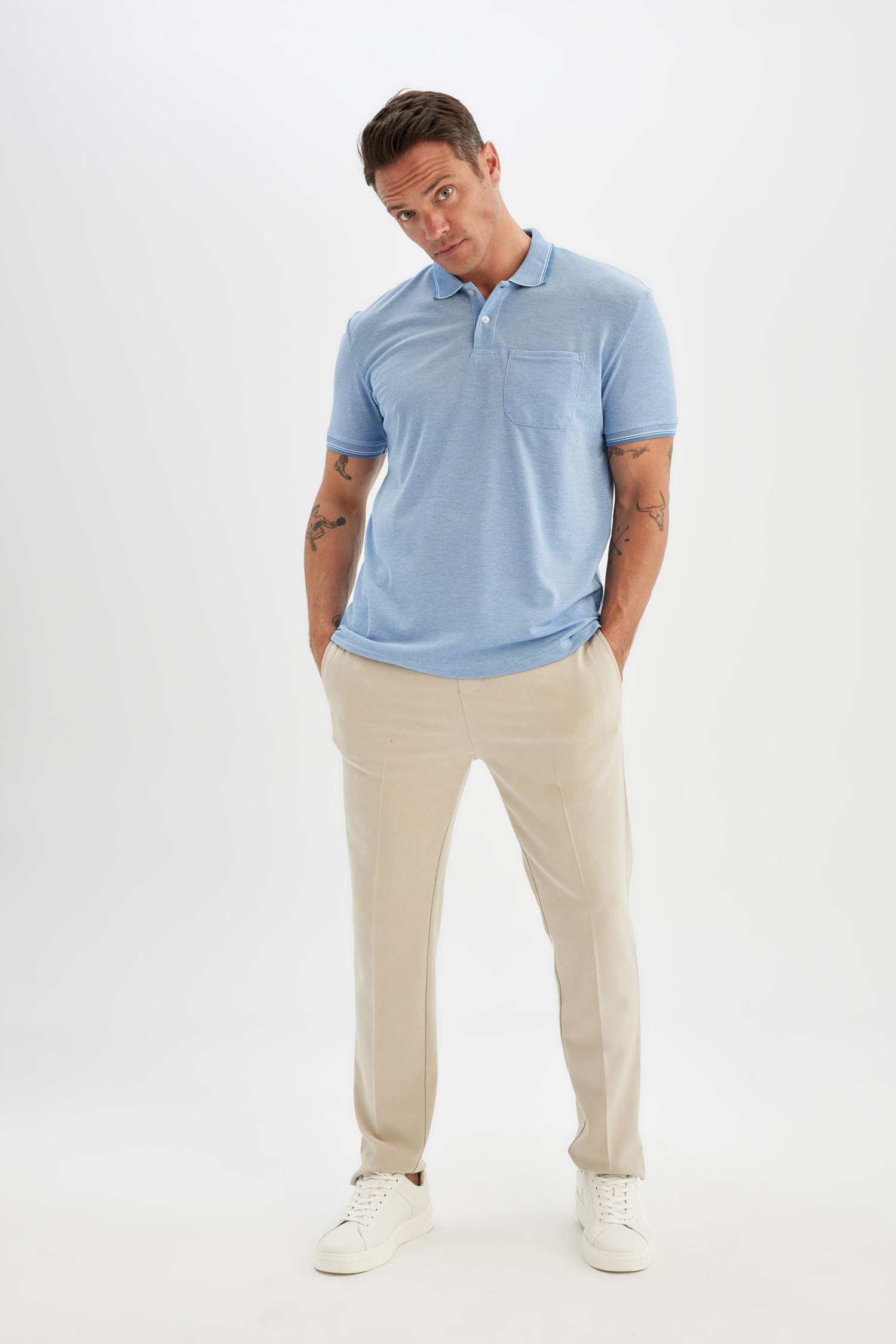 New Regular Fit Short Sleeve Polo T-Shirt