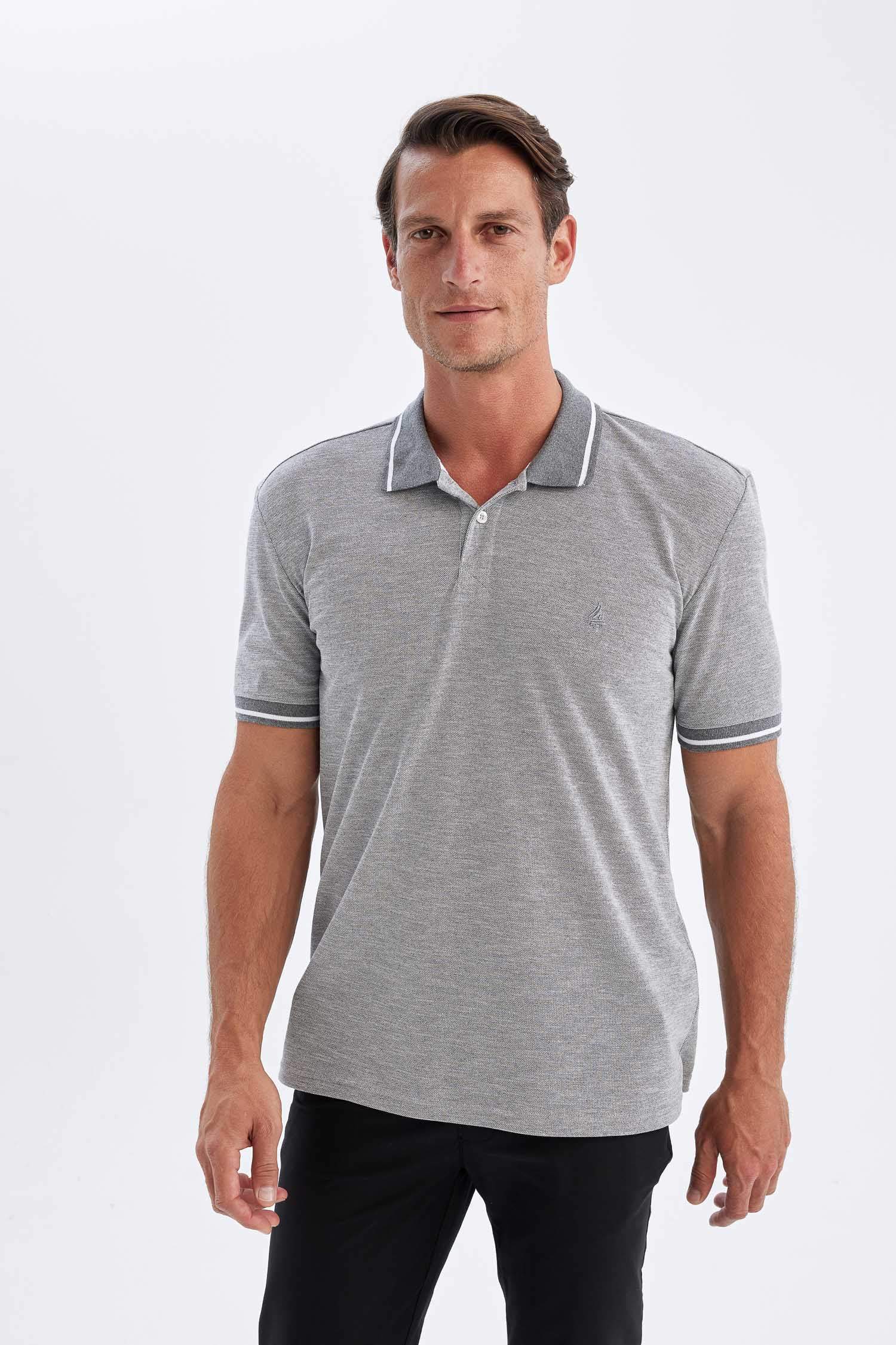 New Regular Fit Kısa Kollu Pike Polo Tişört