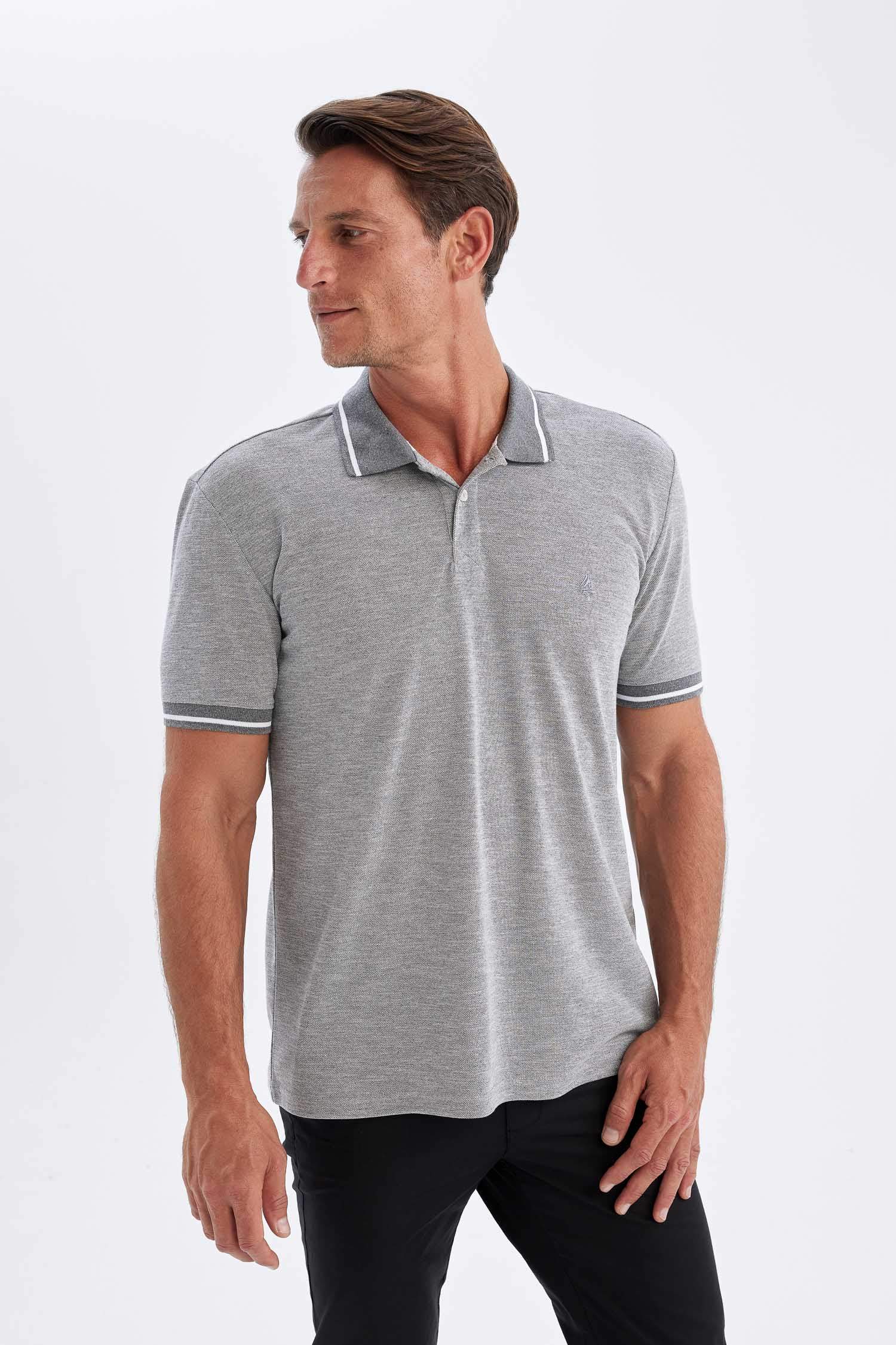 New Regular Fit Kısa Kollu Pike Polo Tişört