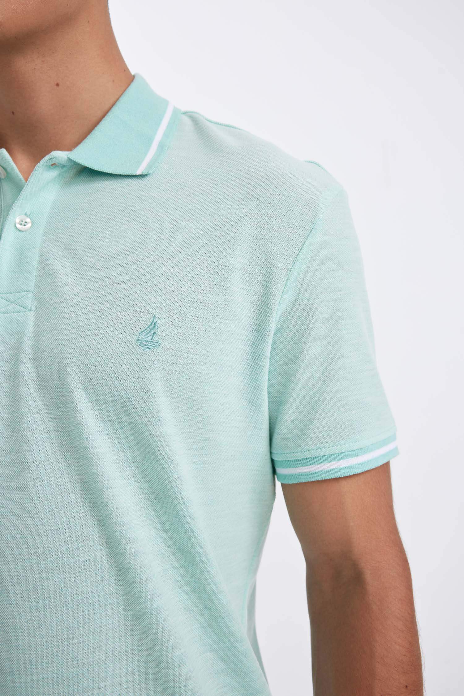 New Regular Fit Short Sleeve Pique Polo T-Shirt