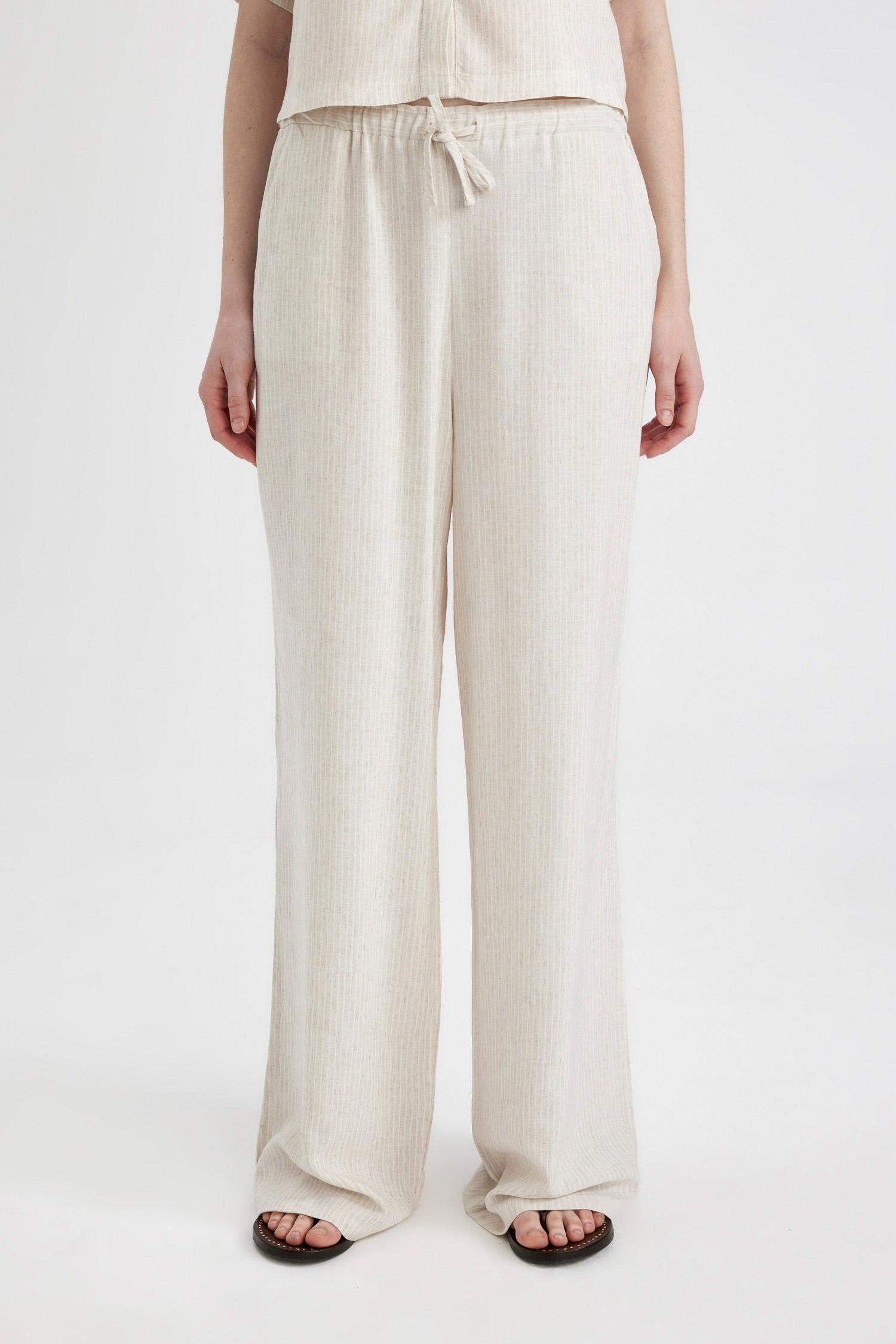 Брюки Wide Leg с высокой талией с карманами