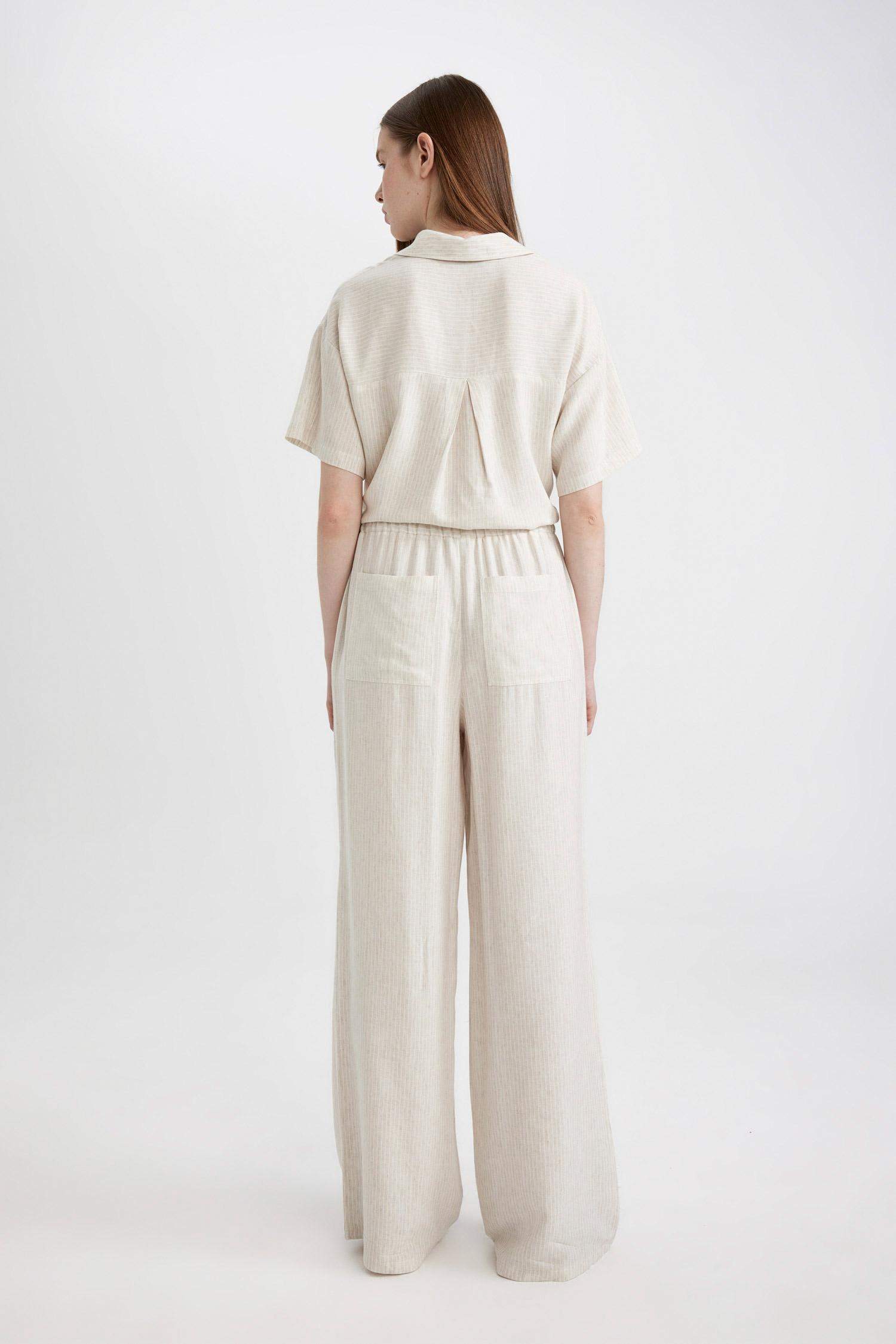 Брюки Wide Leg с высокой талией с карманами