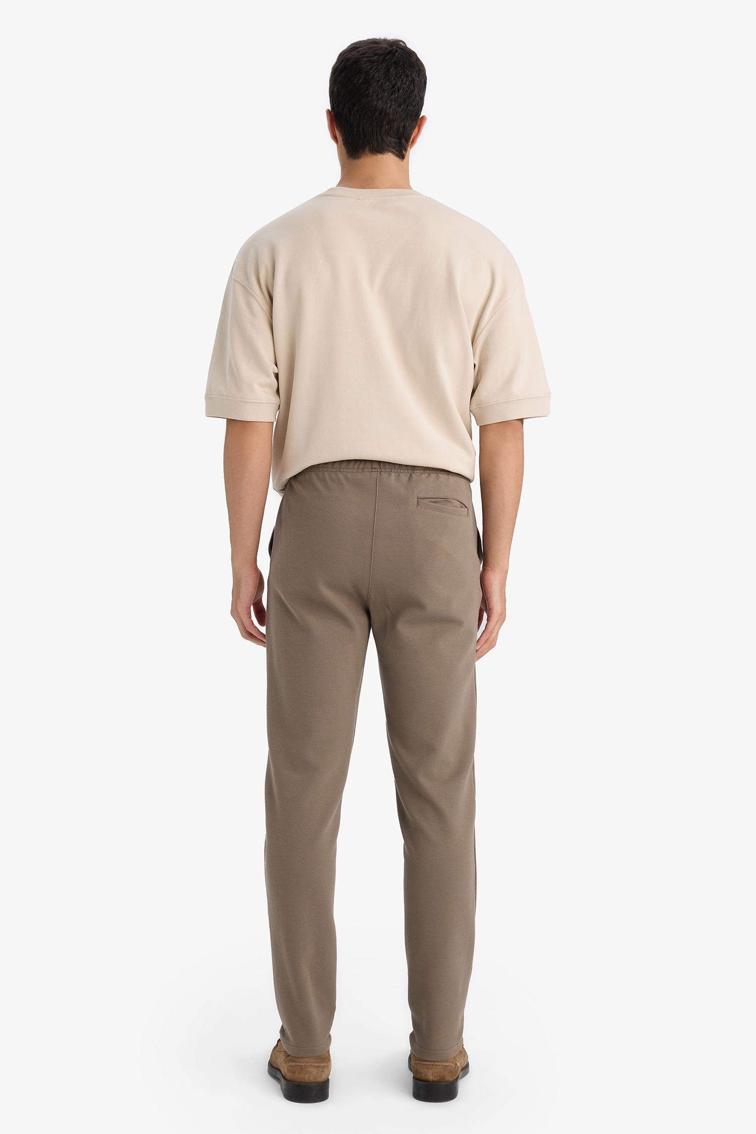 Regular Fit Super Skinny Hem Trousers