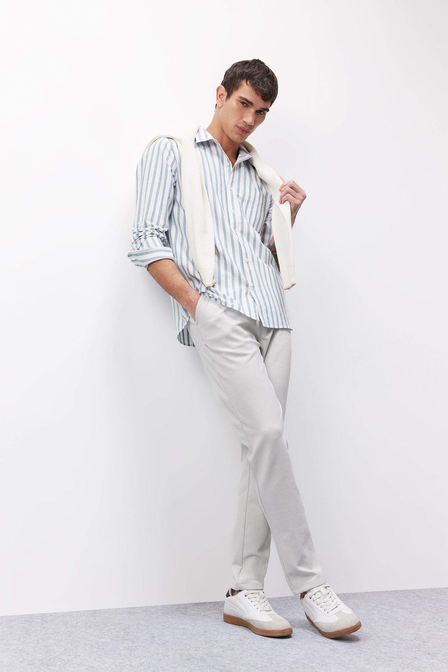 Jogger Pantolon Esnek Basic Düz Beli Bağcıklı Cepli Düz Paça