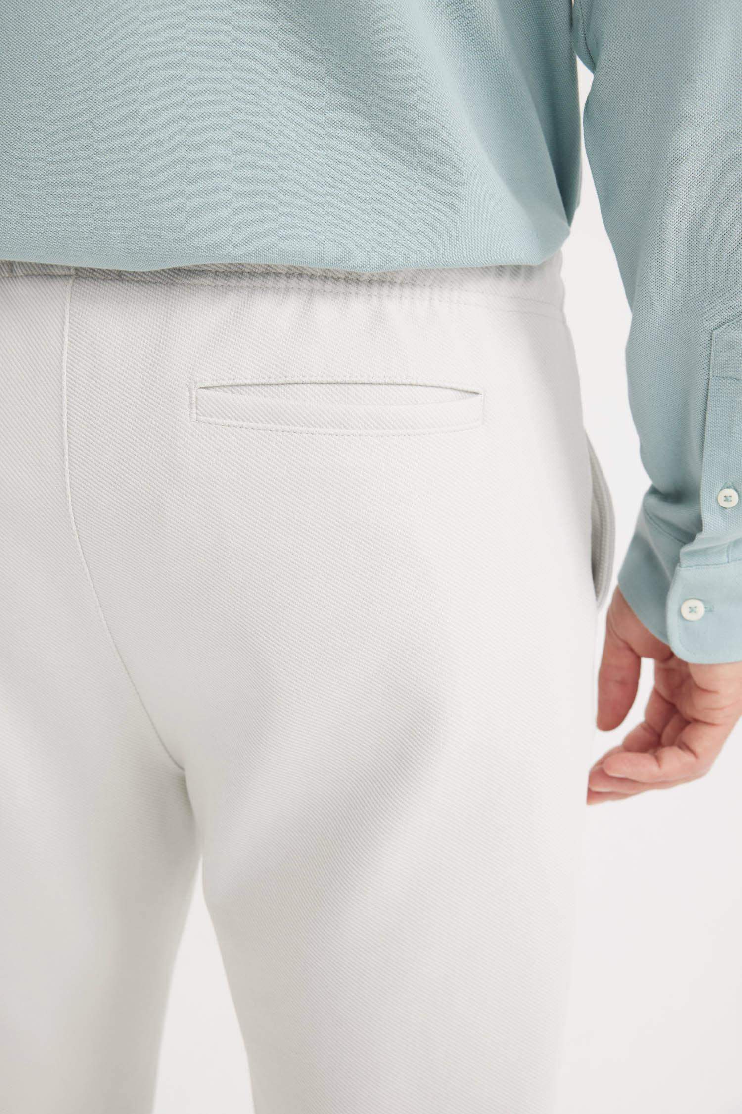 Jogger Pantolon Esnek Basic Düz Beli Bağcıklı Cepli Düz Paça
