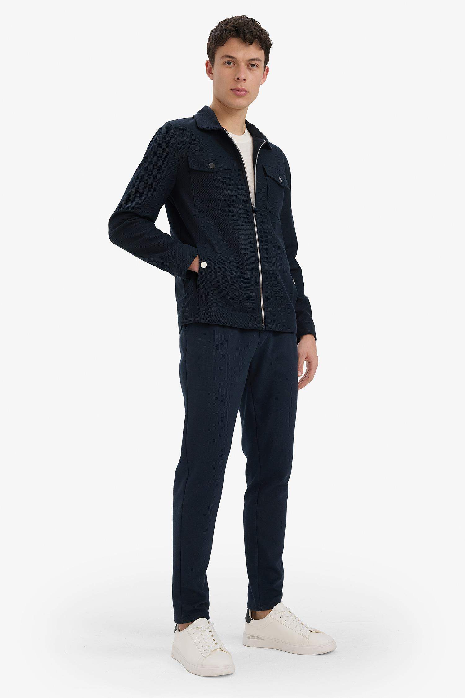 Jogger Pantolon Esnek Basic Düz Beli Bağcıklı Cepli Düz Paça