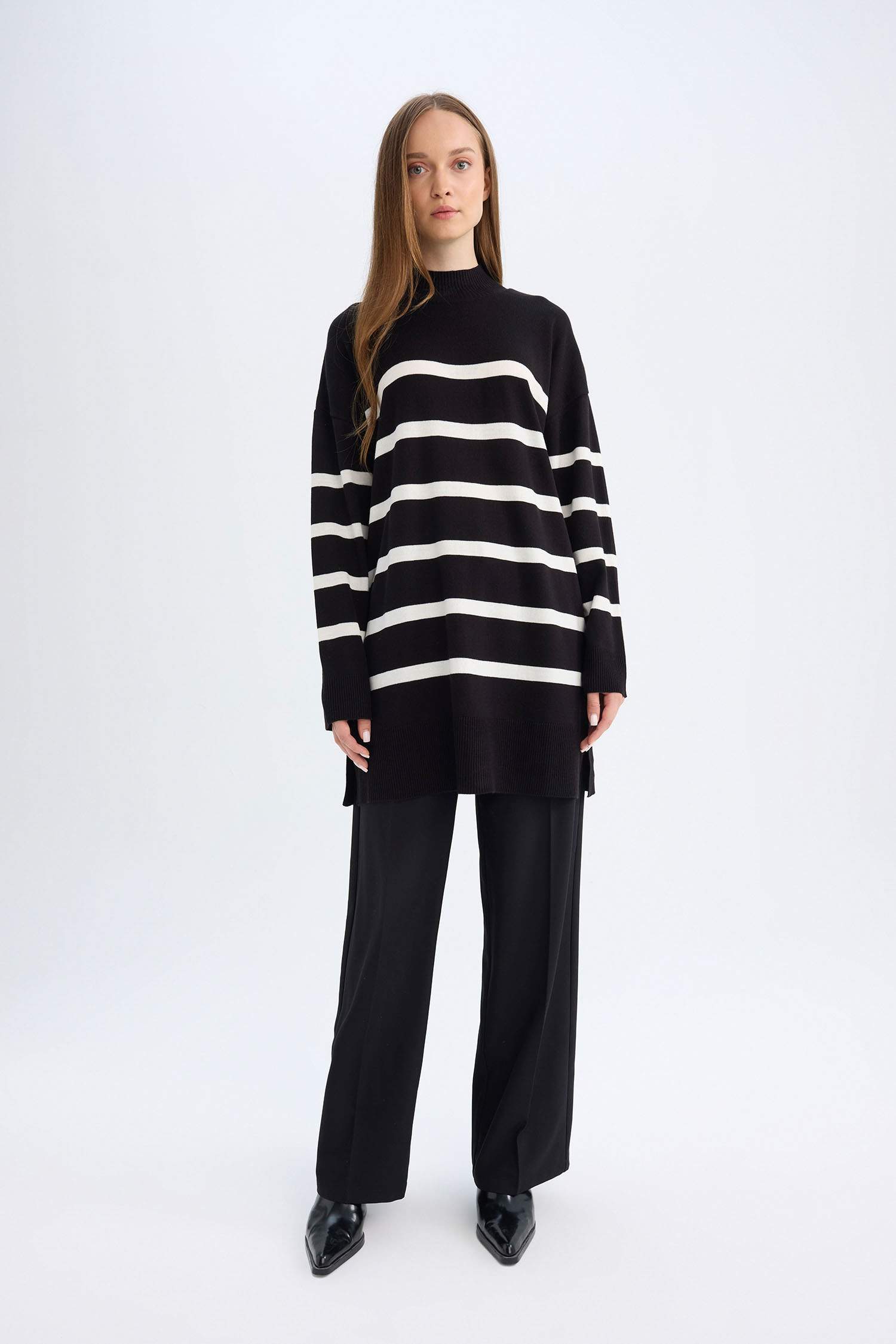 سويت شيرت طويل قصة عادية