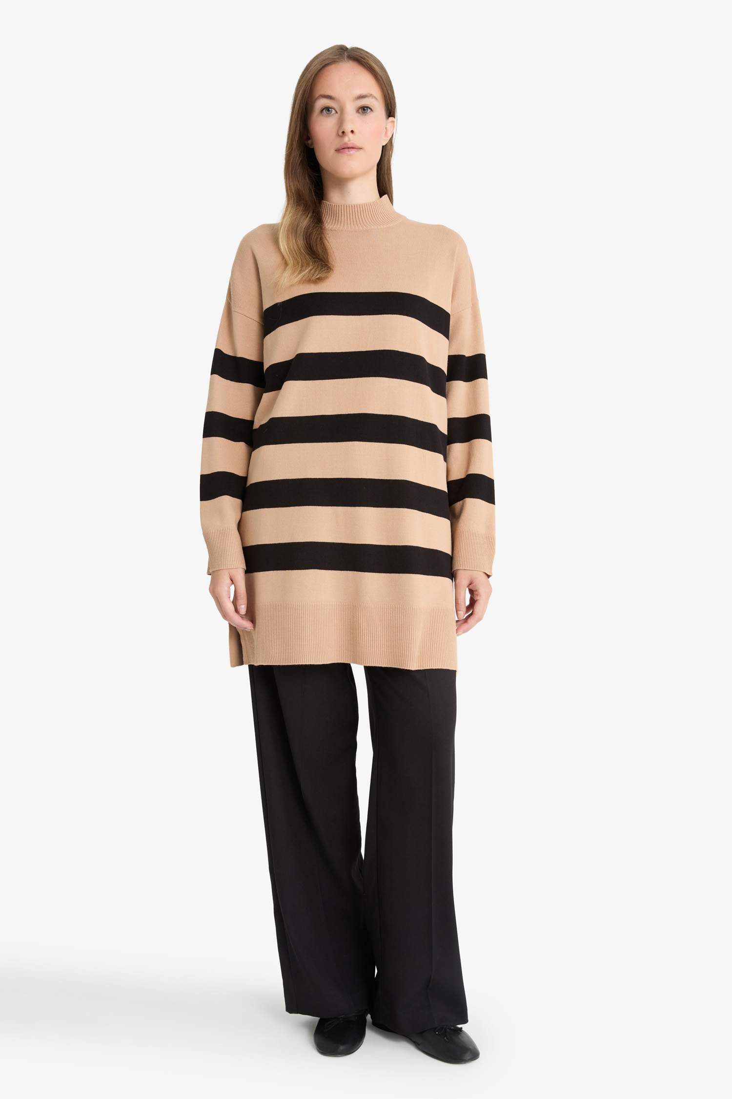 Regular Fit Knitwear Crew Neck Tunic